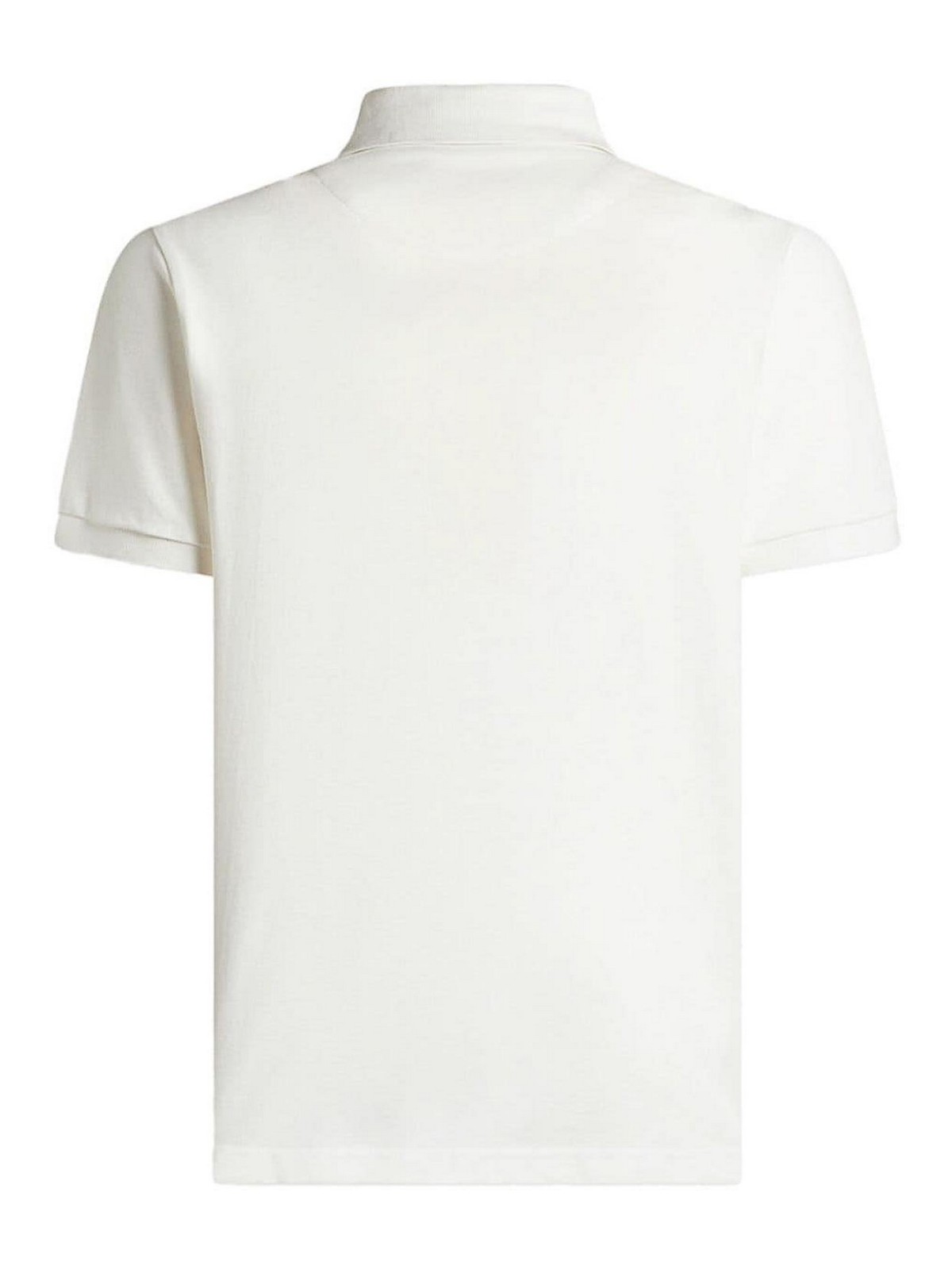 Shop Etro Cotton Polo In Blanco