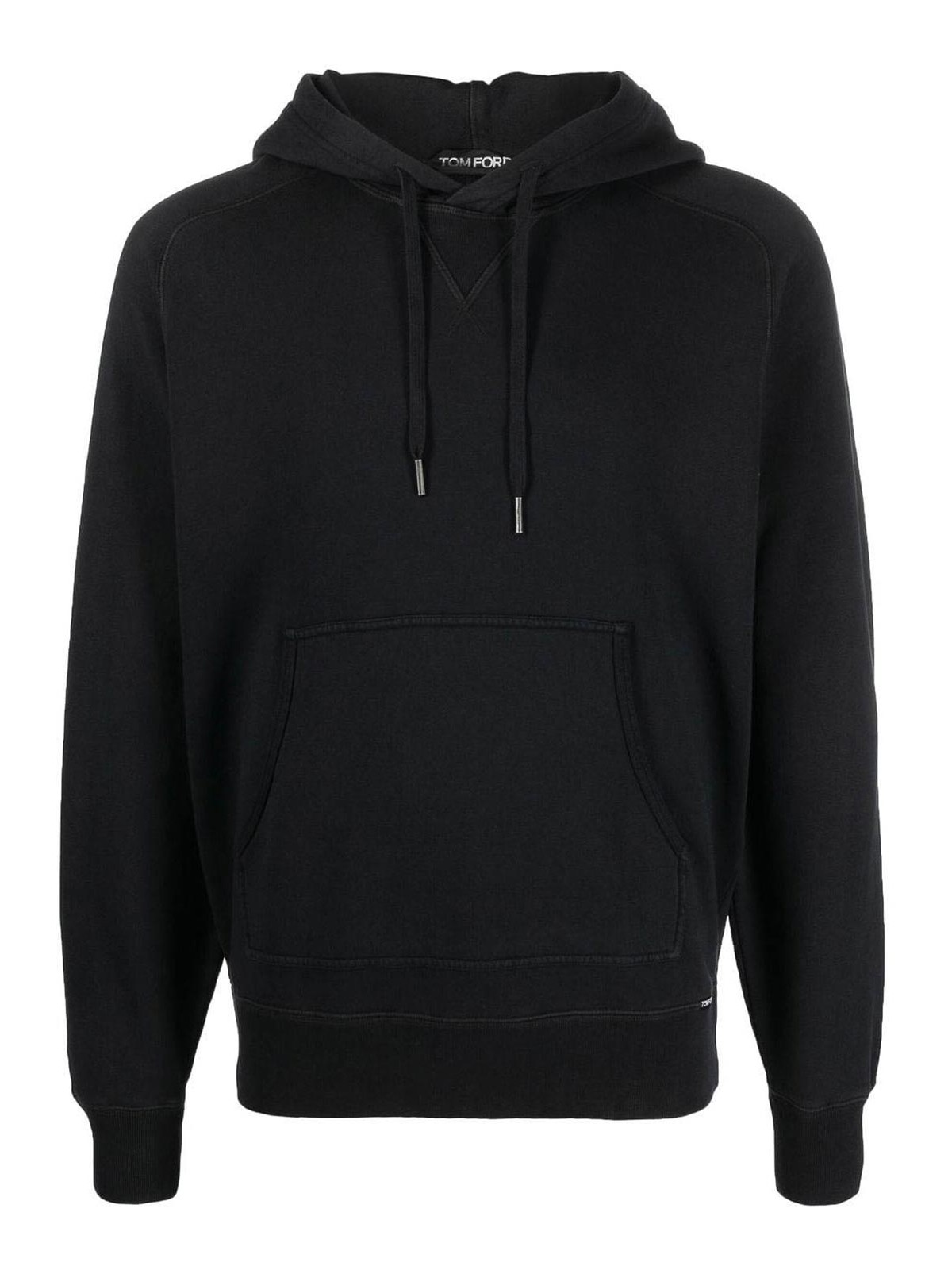 Tom Ford Drawstring Pullover Hoodie In Negro