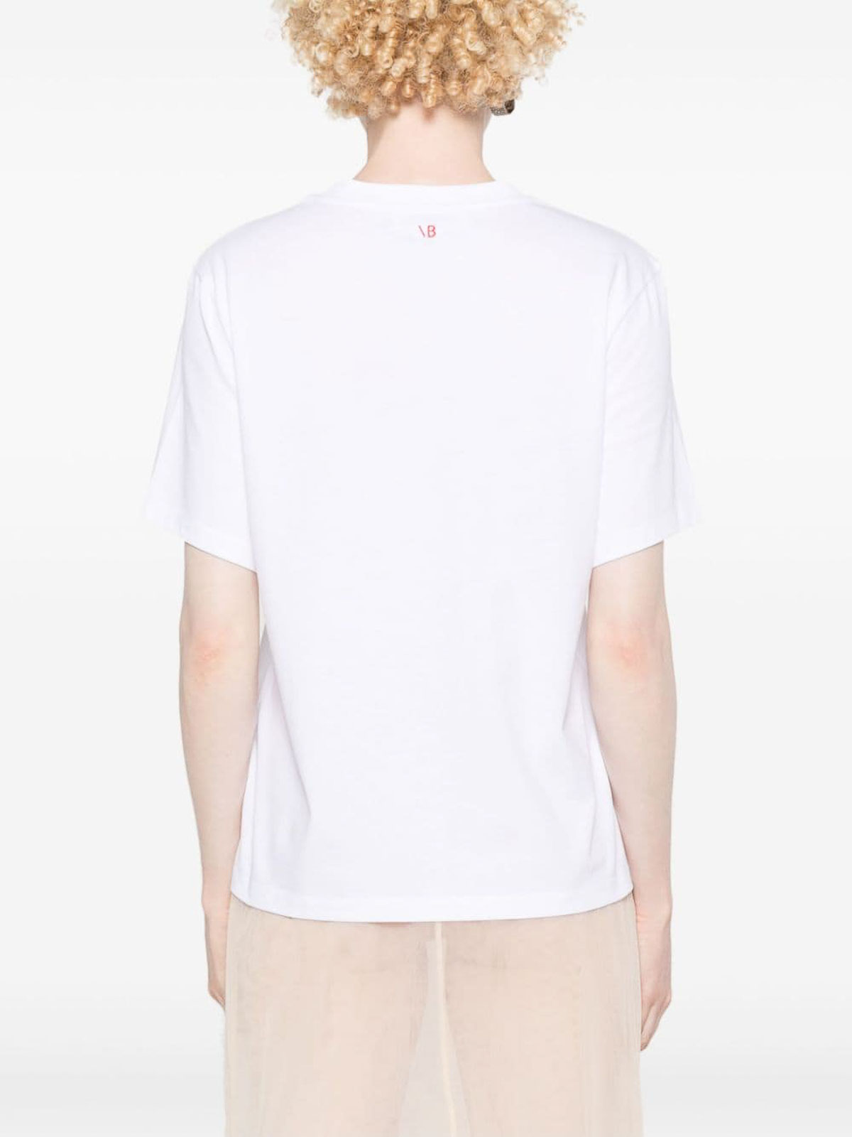 Shop Victoria Beckham Knitted Pullover In Blanco