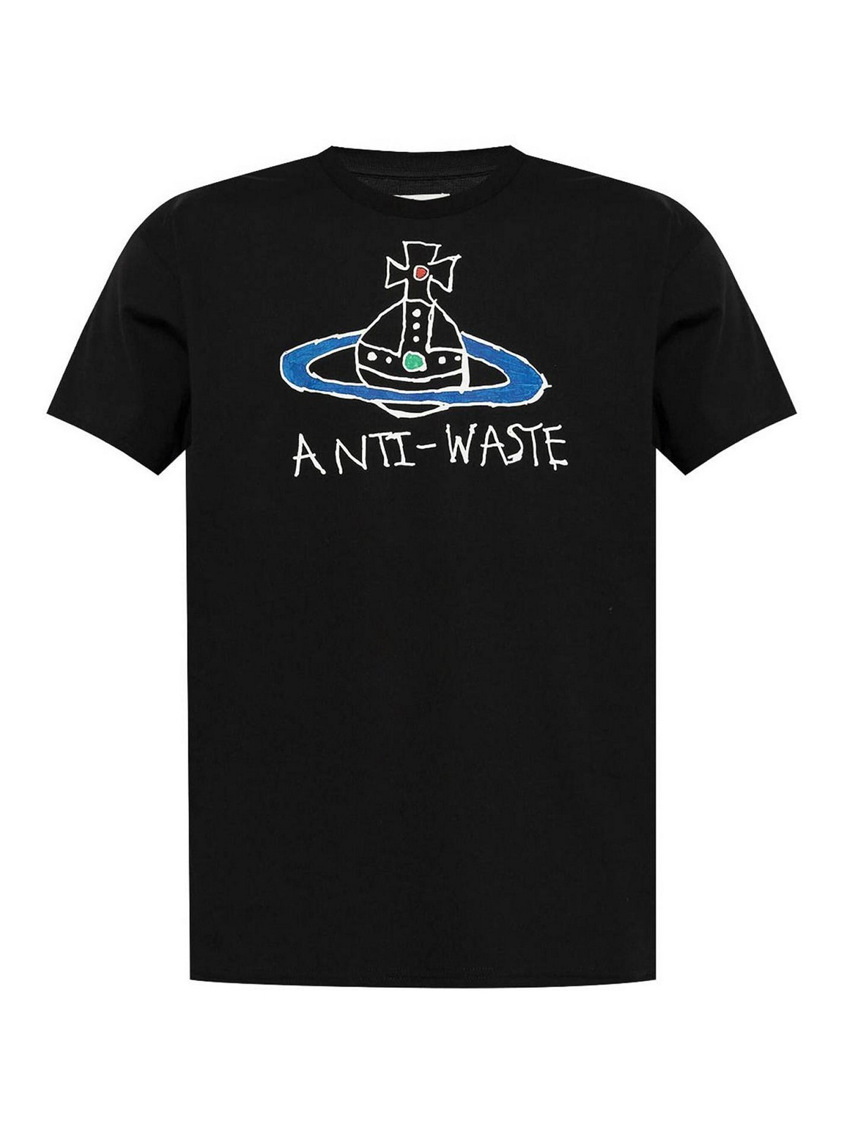 Vivienne Westwood Logo t-shirt - Black|3G010021J001MAW24N401