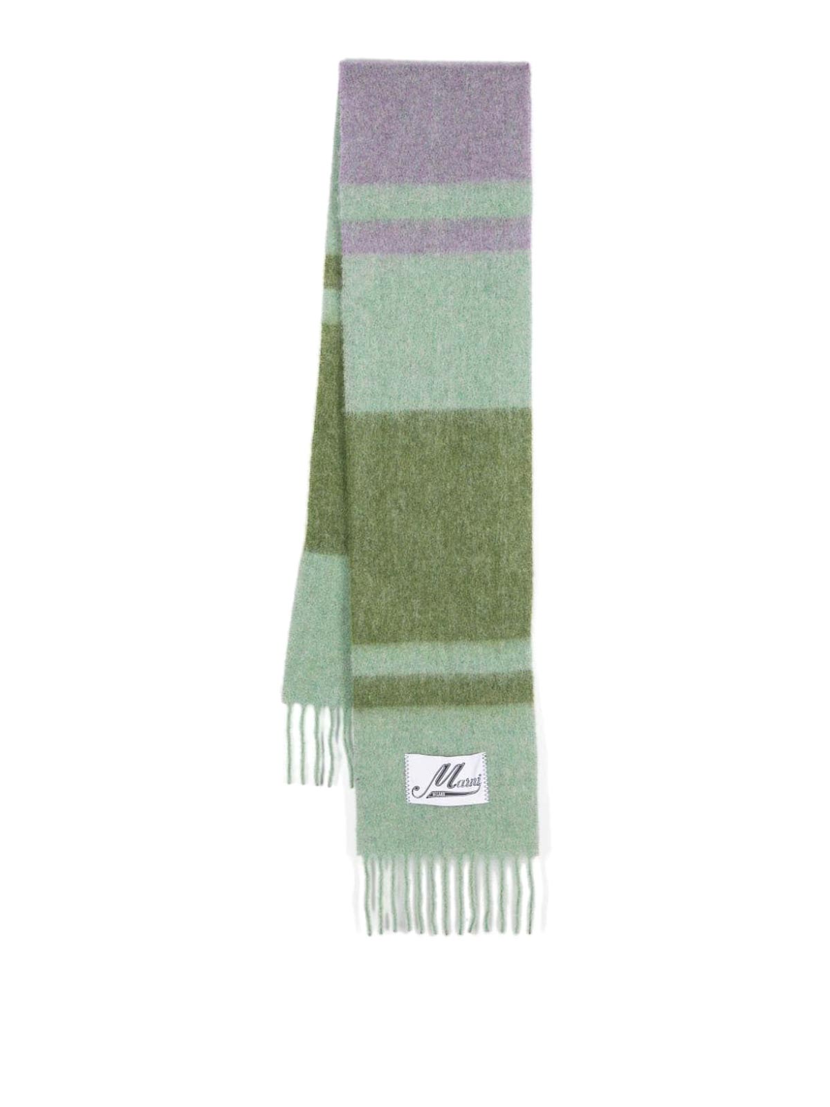 Marni Wool Scarf In Verde