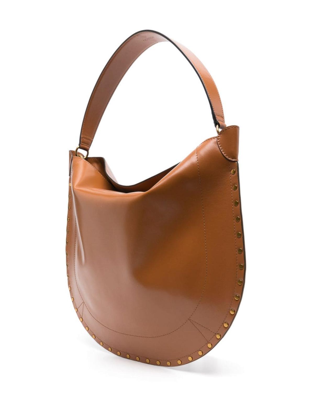 Shop Isabel Marant Étoile Leather Bag In Beis