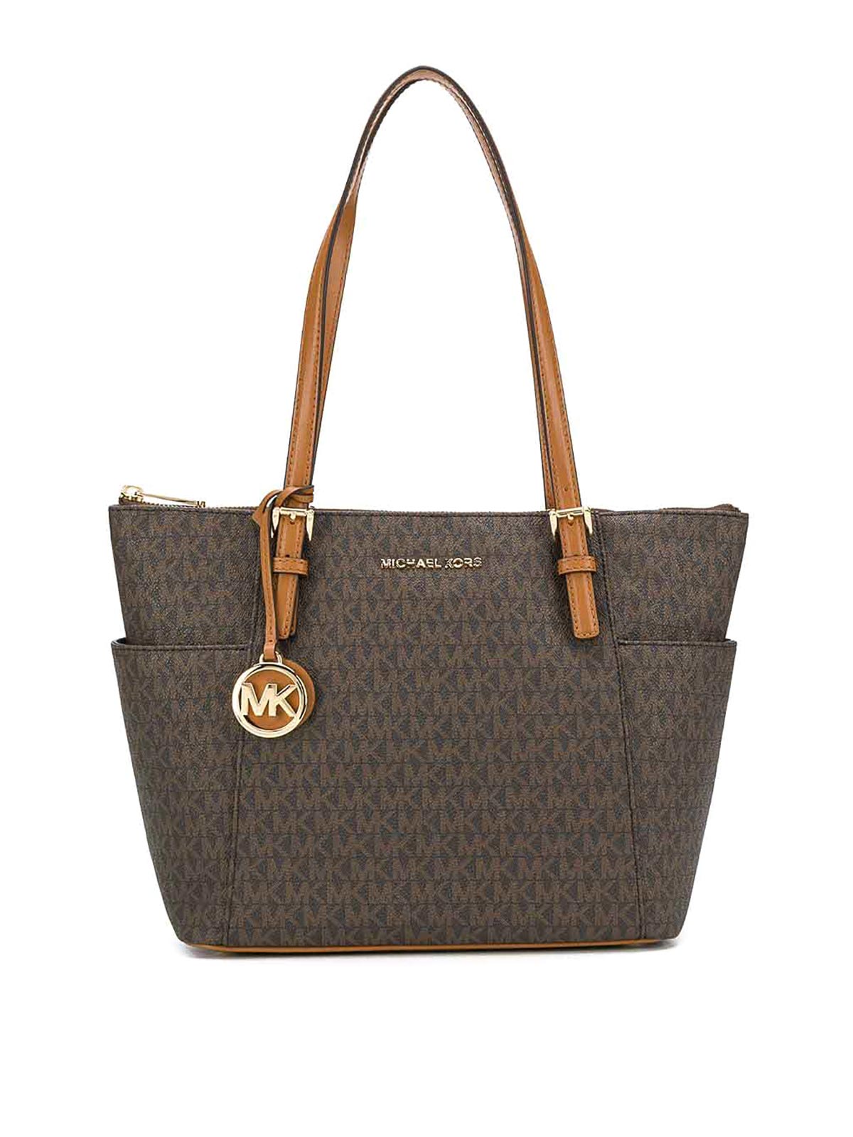 Michael Kors Marilyn Medium Tote Bag In Marrón