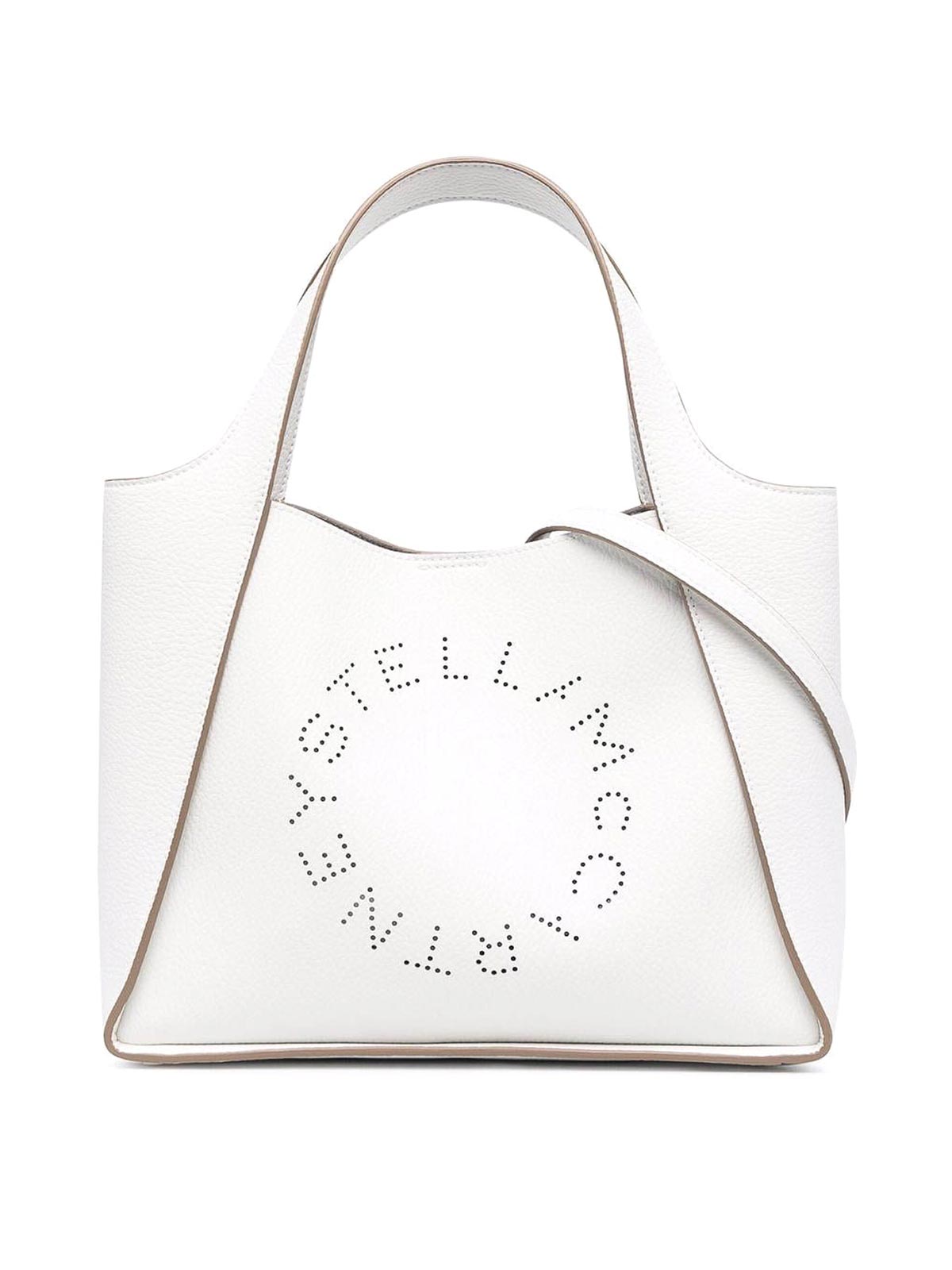 Stella Mccartney Stella Logo Tote Bag In Blanco