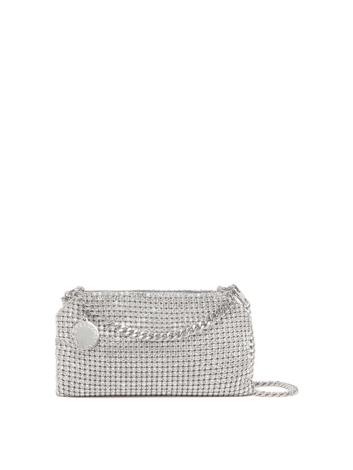 Shop Stella Mccartney Leather Bag In Plata