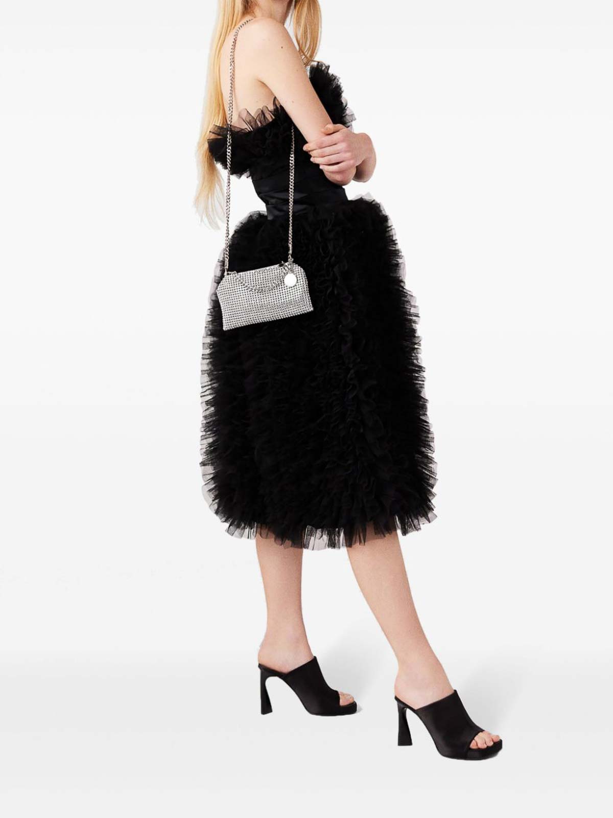 Shop Stella Mccartney Leather Bag In Plata