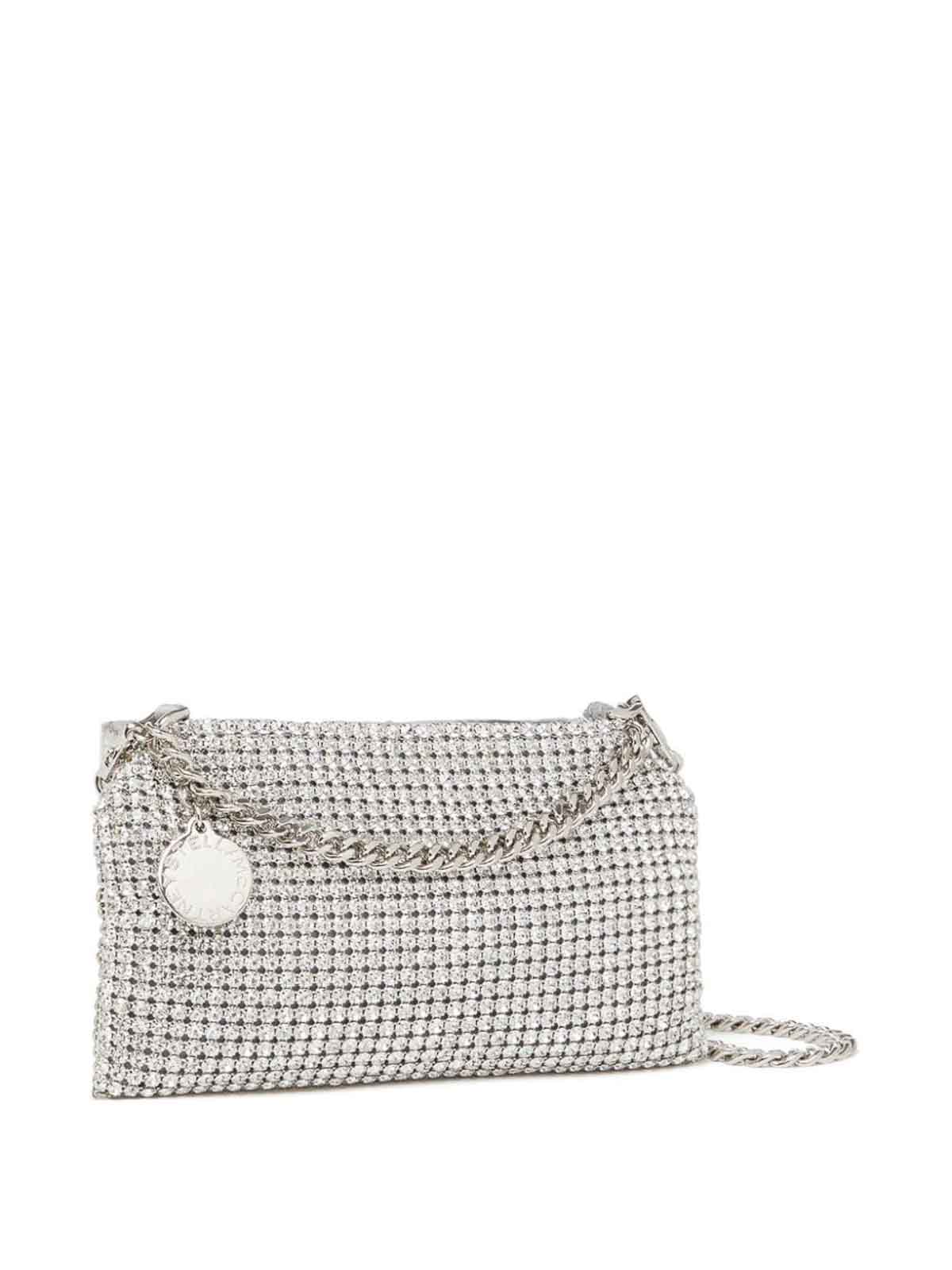 Shop Stella Mccartney Leather Bag In Plata