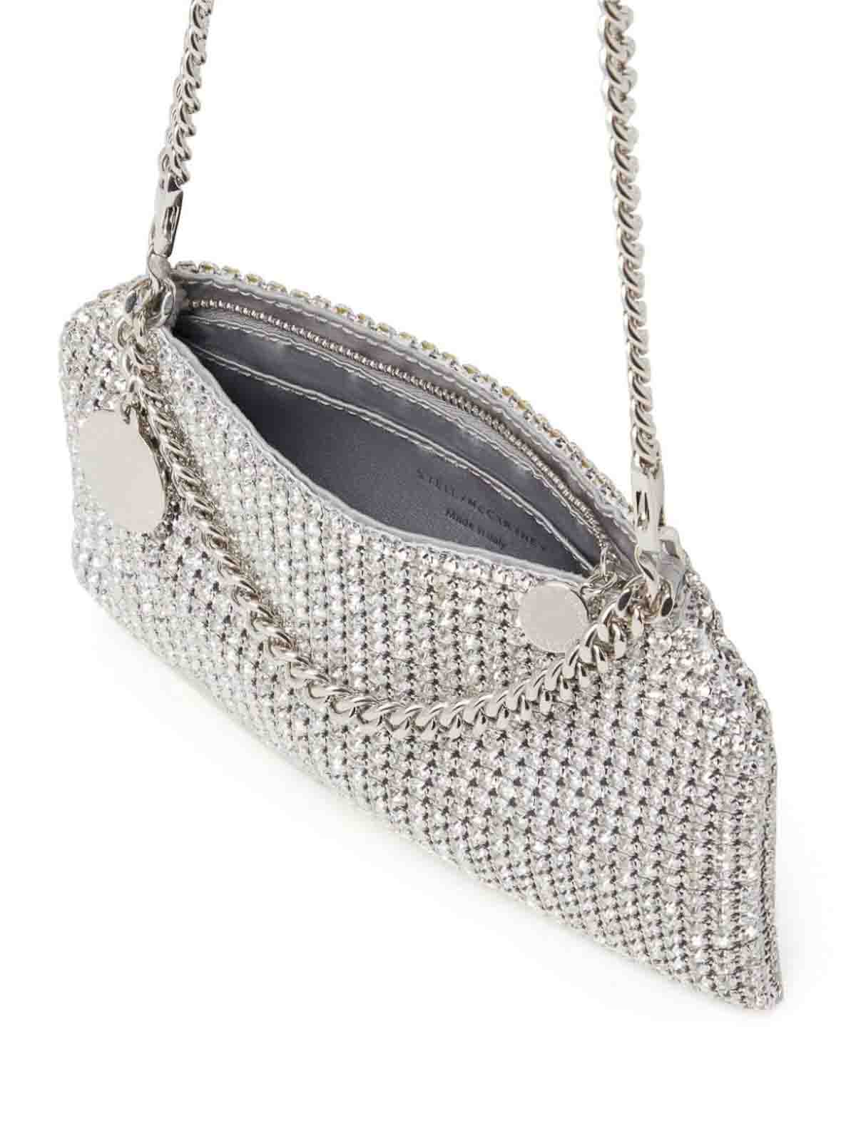 Shop Stella Mccartney Leather Bag In Plata