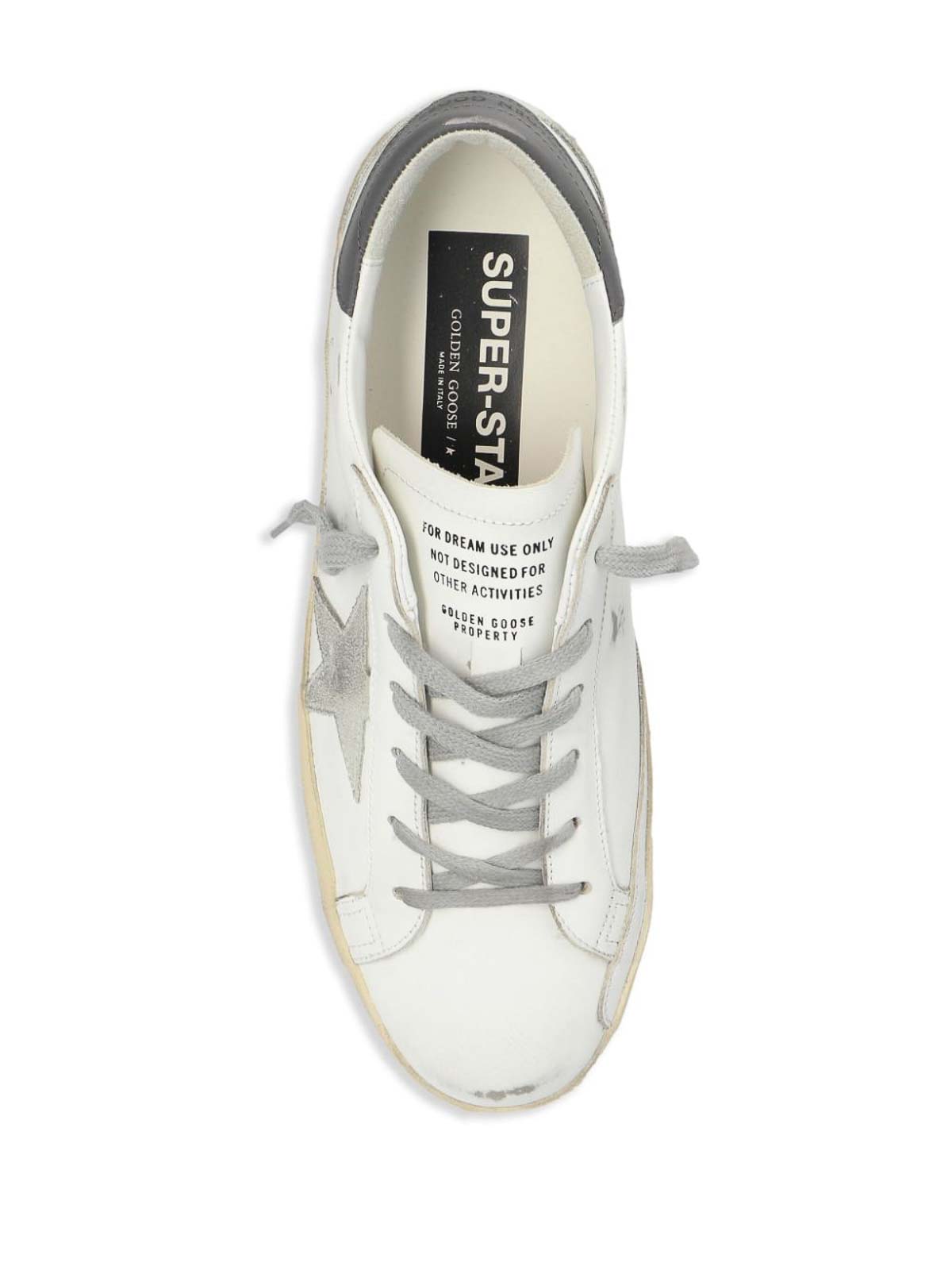 Shop Golden Goose Leather Sneakers In Gris