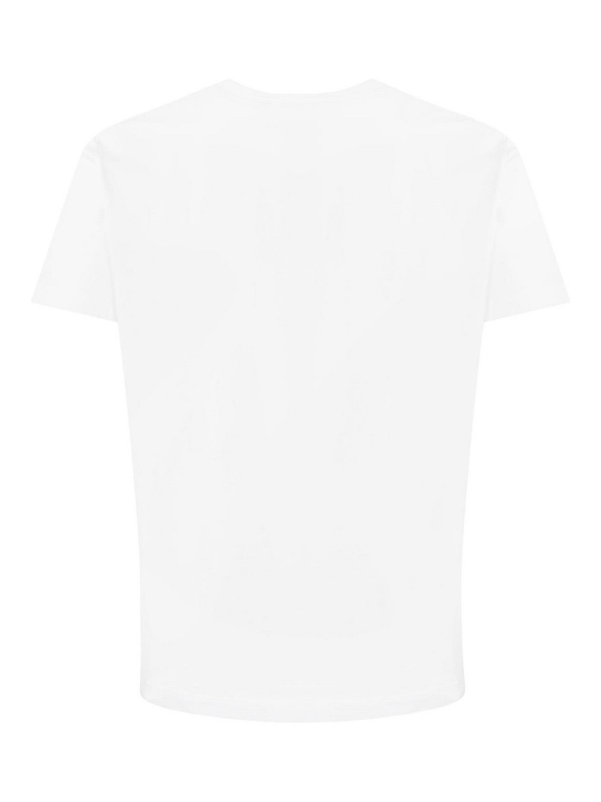 Shop Dsquared2 T-shirt With Horror Red Logo Print In Cotton In White