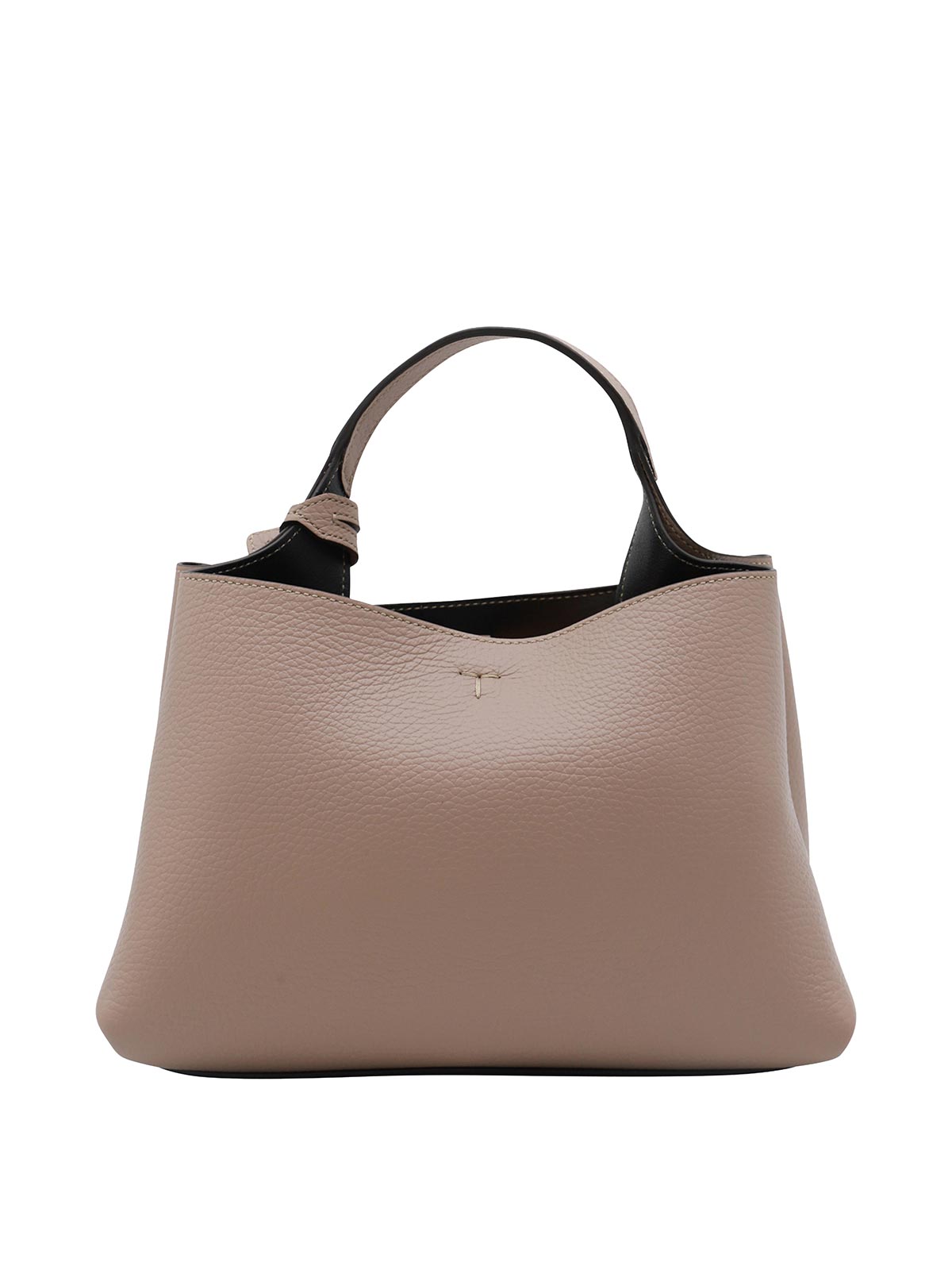 Shop Tod's Beige Leather Tote Bag In Brown