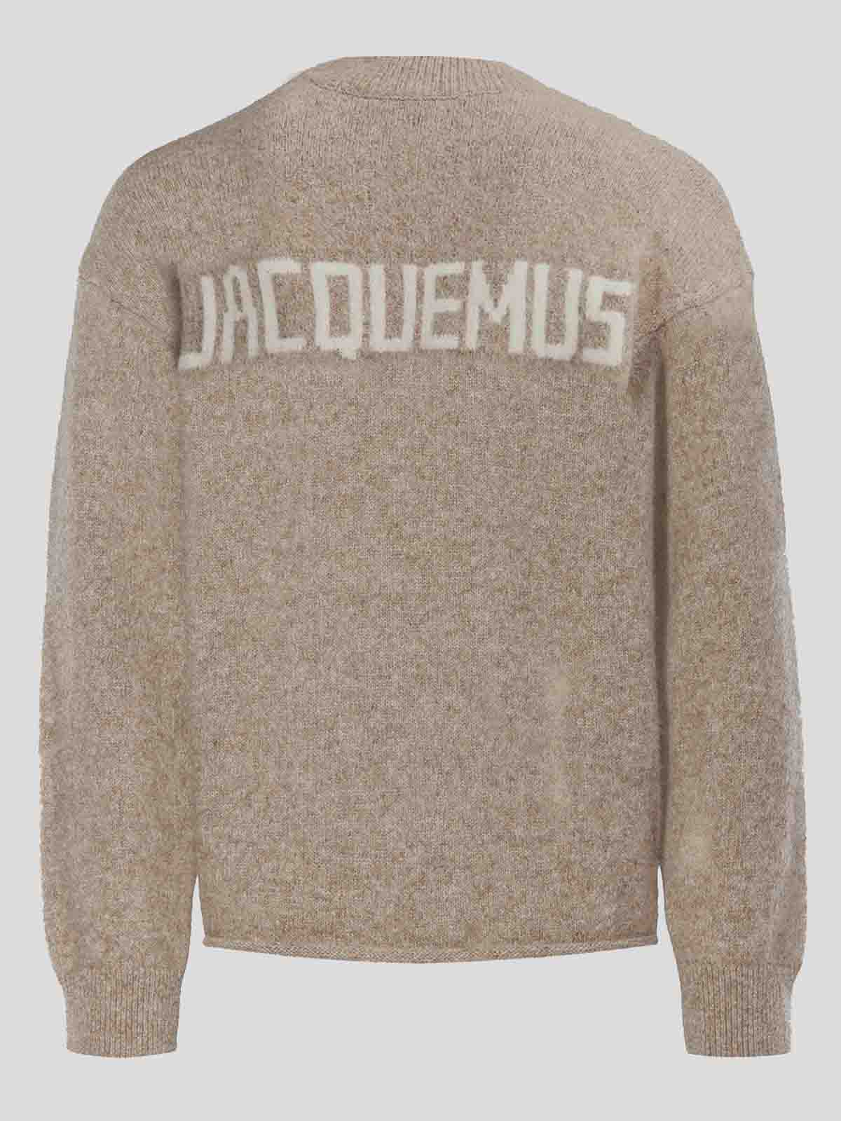 Shop Jacquemus Beige Sweatshirt