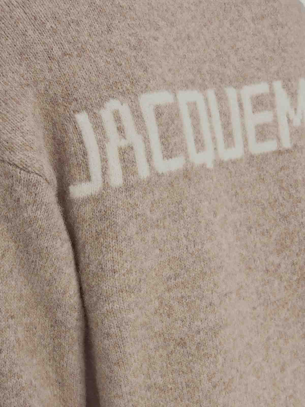 Shop Jacquemus Beige Sweatshirt