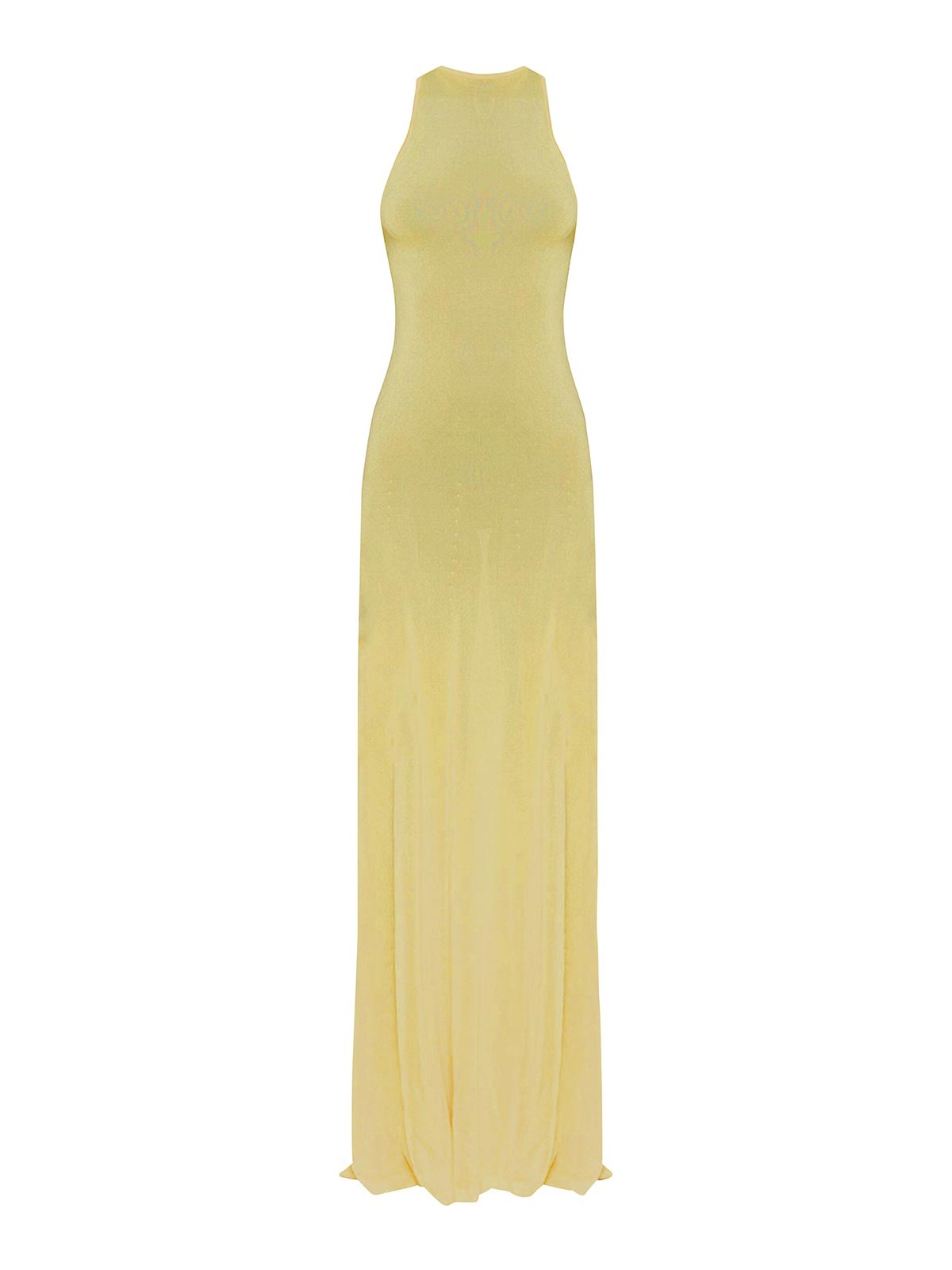 Shop Jacquemus Viscose Dress In Light Yellow