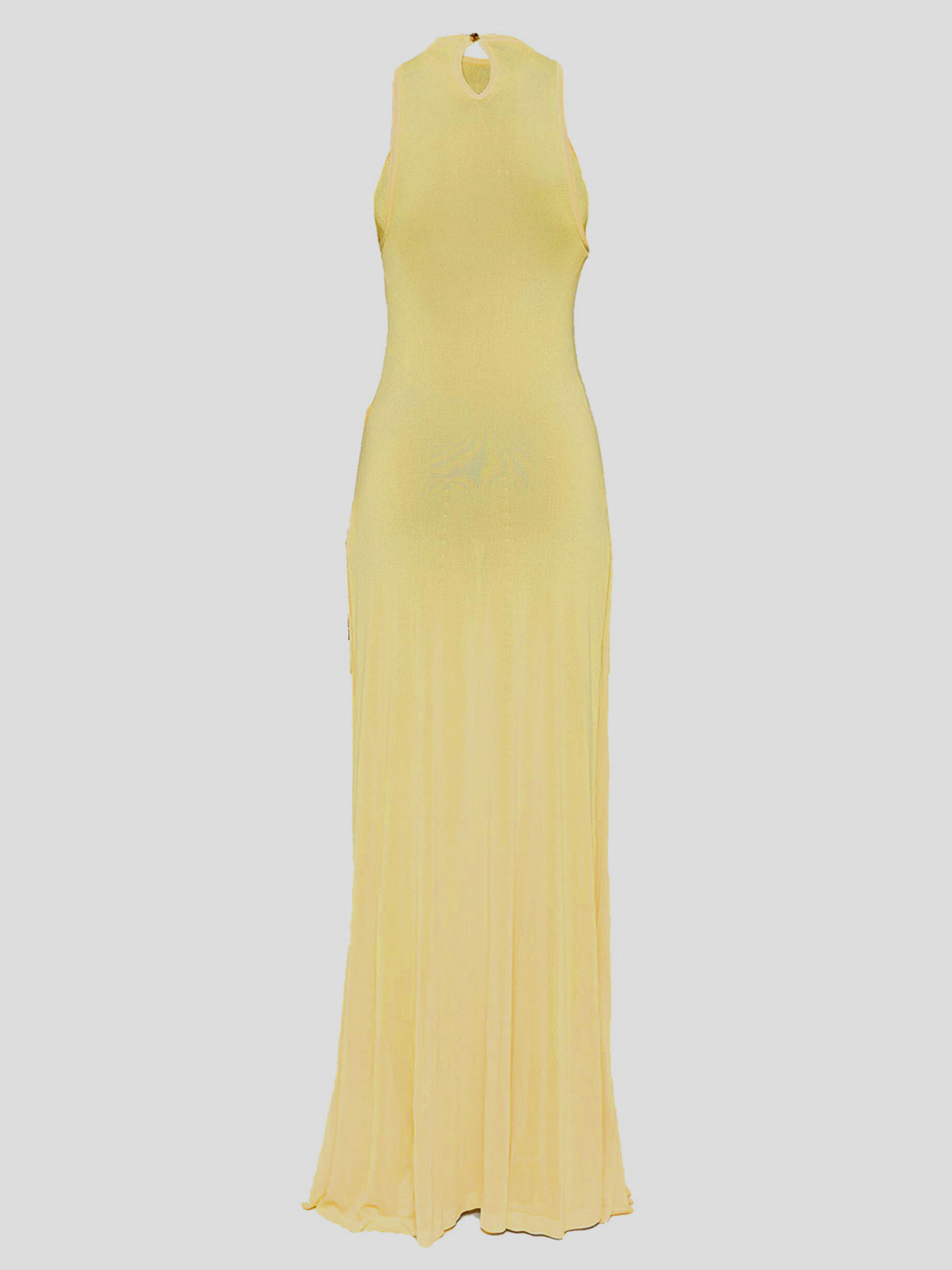 Shop Jacquemus Viscose Dress In Light Yellow