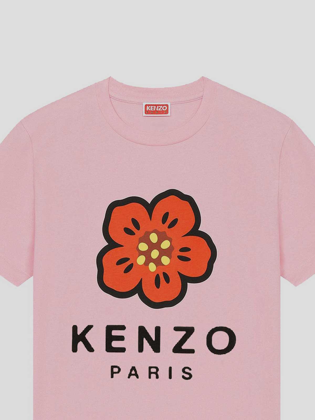 Shop Kenzo Cotton T-shirt In Pink