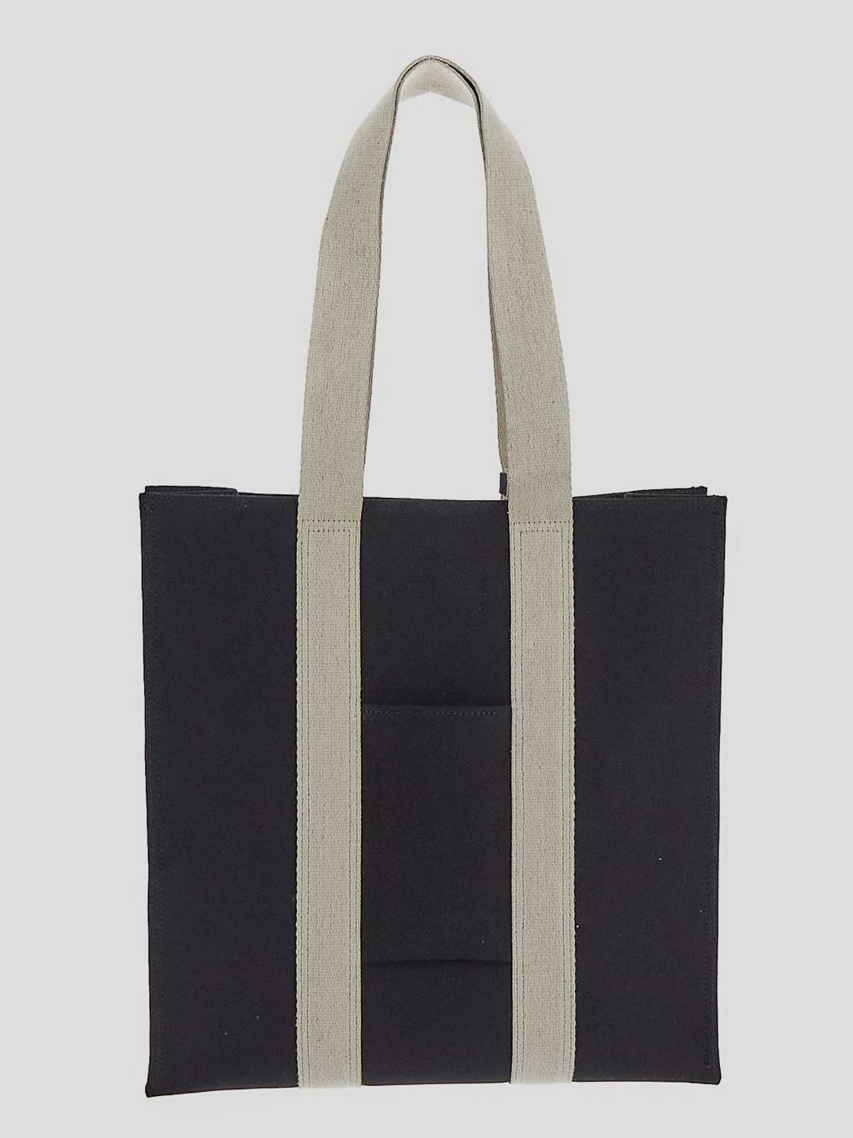 Shop Jacquemus Fabric Bag In Black