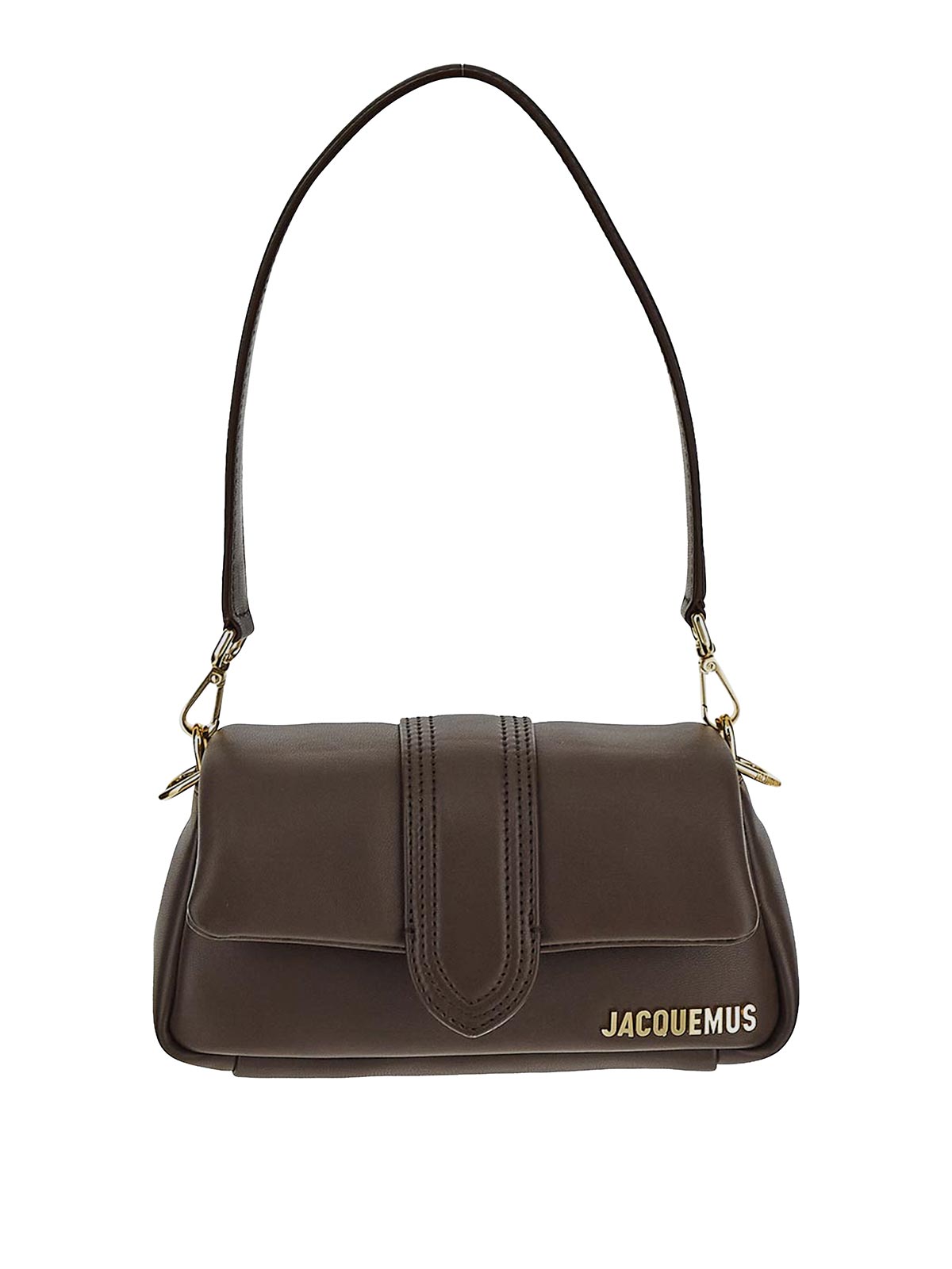 Shop Jacquemus Leather Bag In Beige