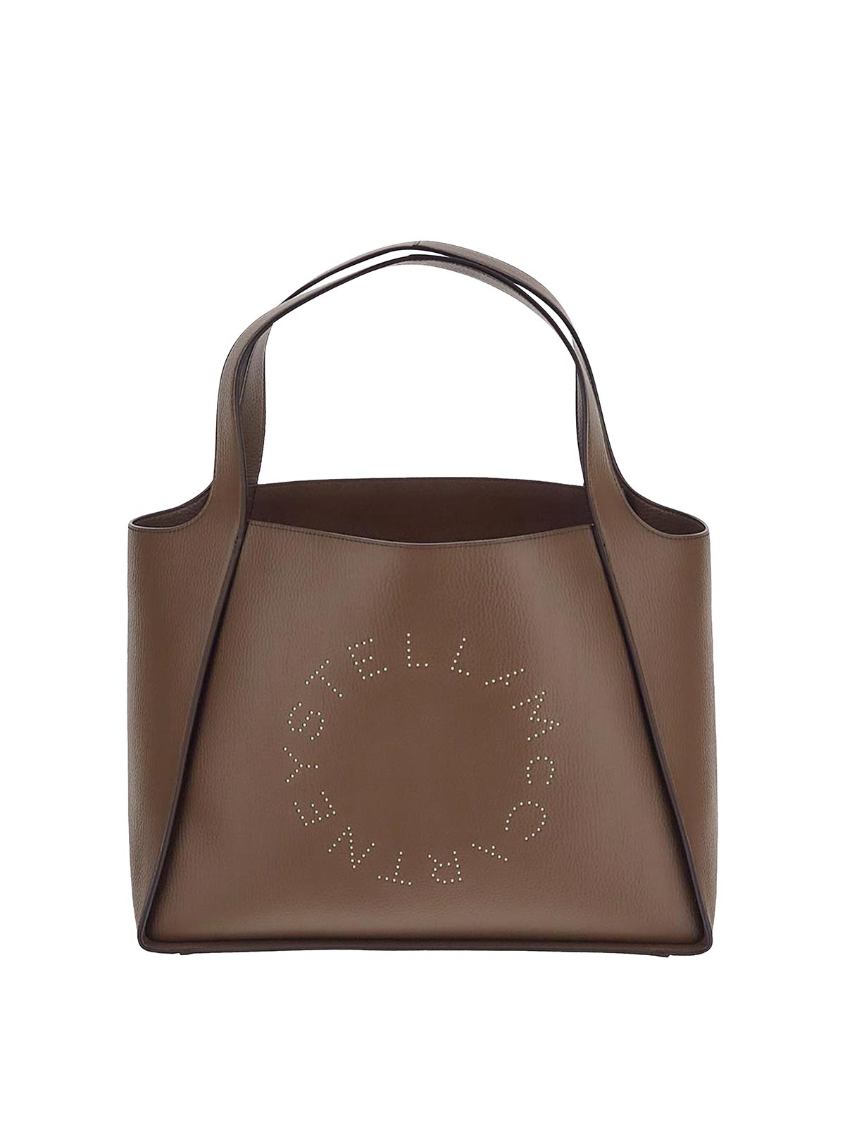 Shop Stella Mccartney Faux Leather Bag In Brown