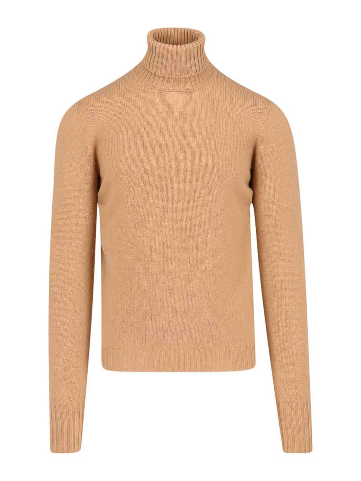 Shop Drumohr Turtleneck Sweater In Brown