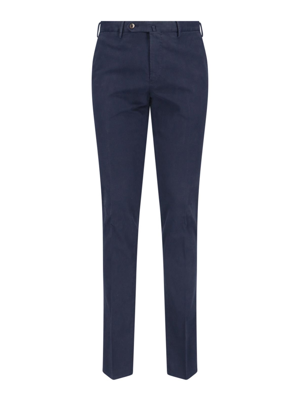 Shop Pt Torino Chino Trousers In Blue