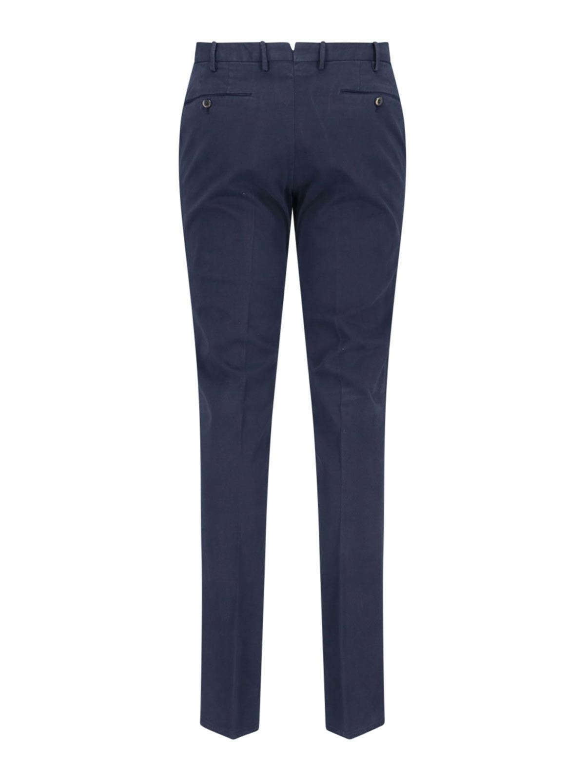 Shop Pt Torino Chino Trousers In Blue