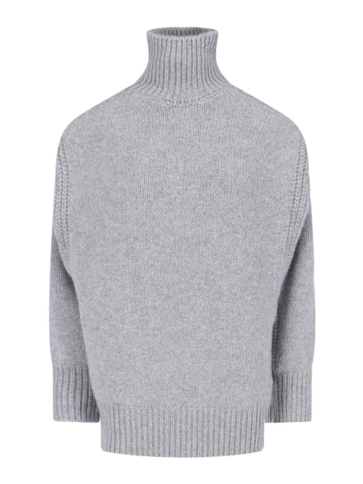 Shop Sa Su Phi High Neck Sweater In Grey