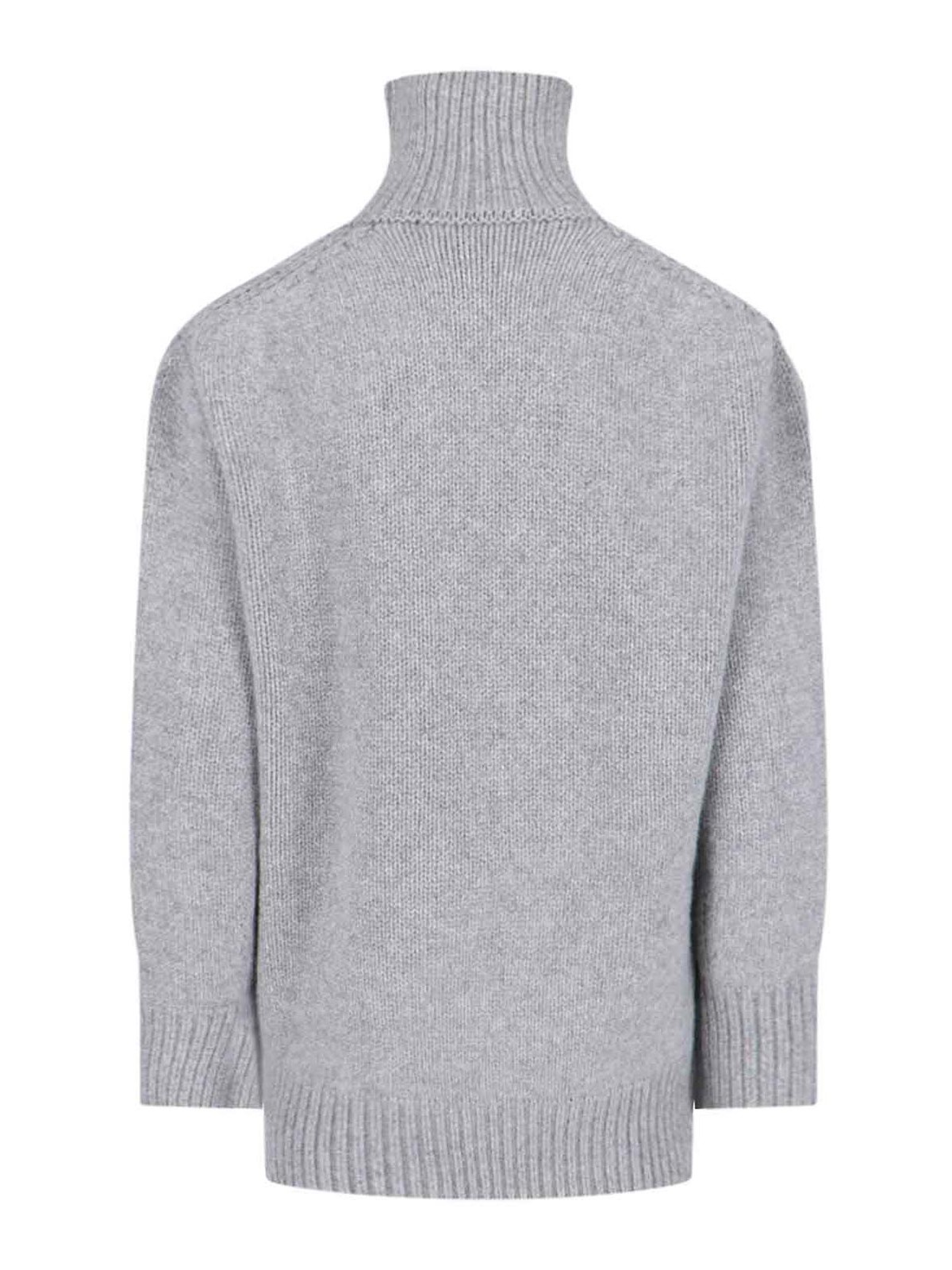 Shop Sa Su Phi High Neck Sweater In Grey