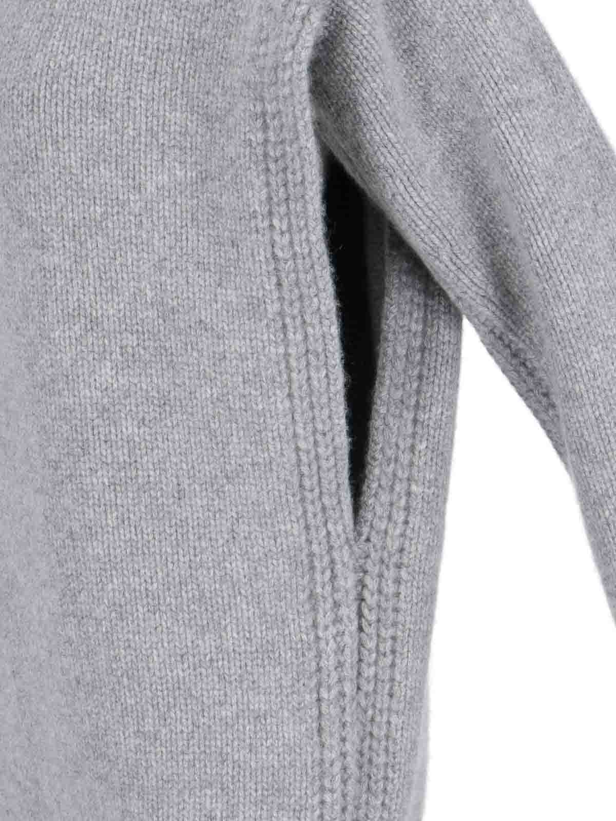 Shop Sa Su Phi High Neck Sweater In Grey