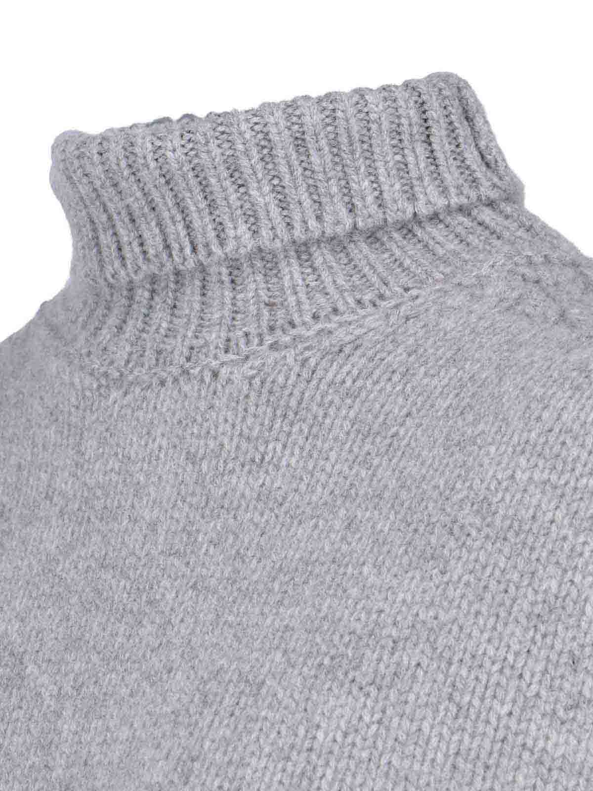 Shop Sa Su Phi High Neck Sweater In Grey