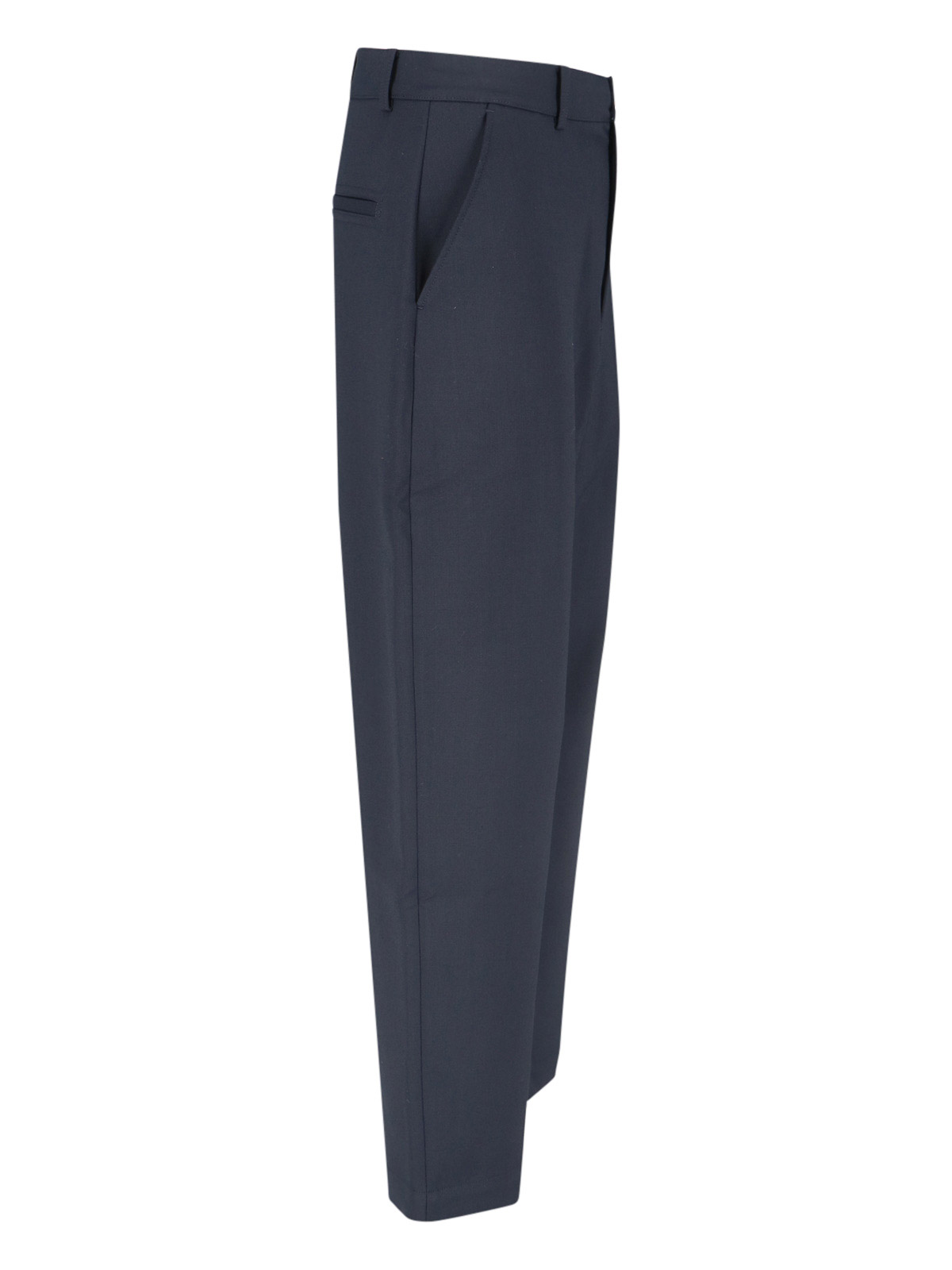 Shop Studio Nicholson Trousers In Blue