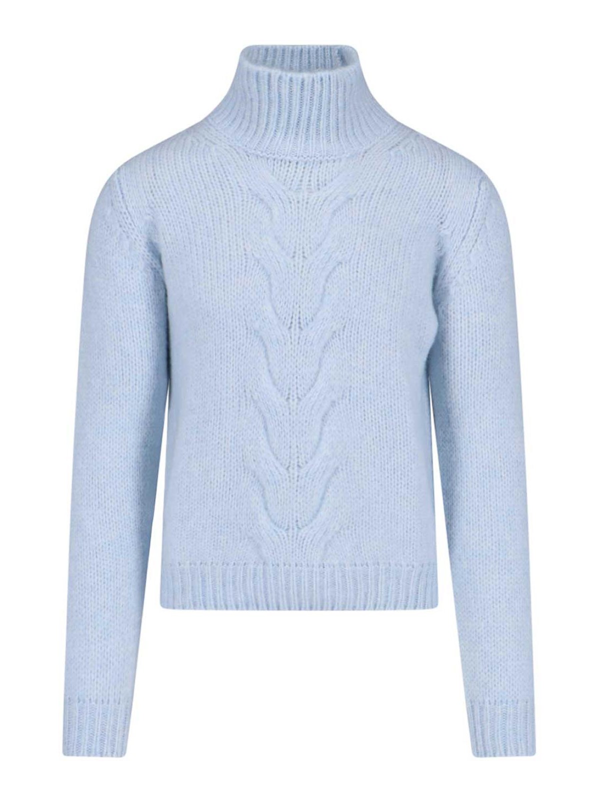 Shop K-way High Neck Sweater In Blue