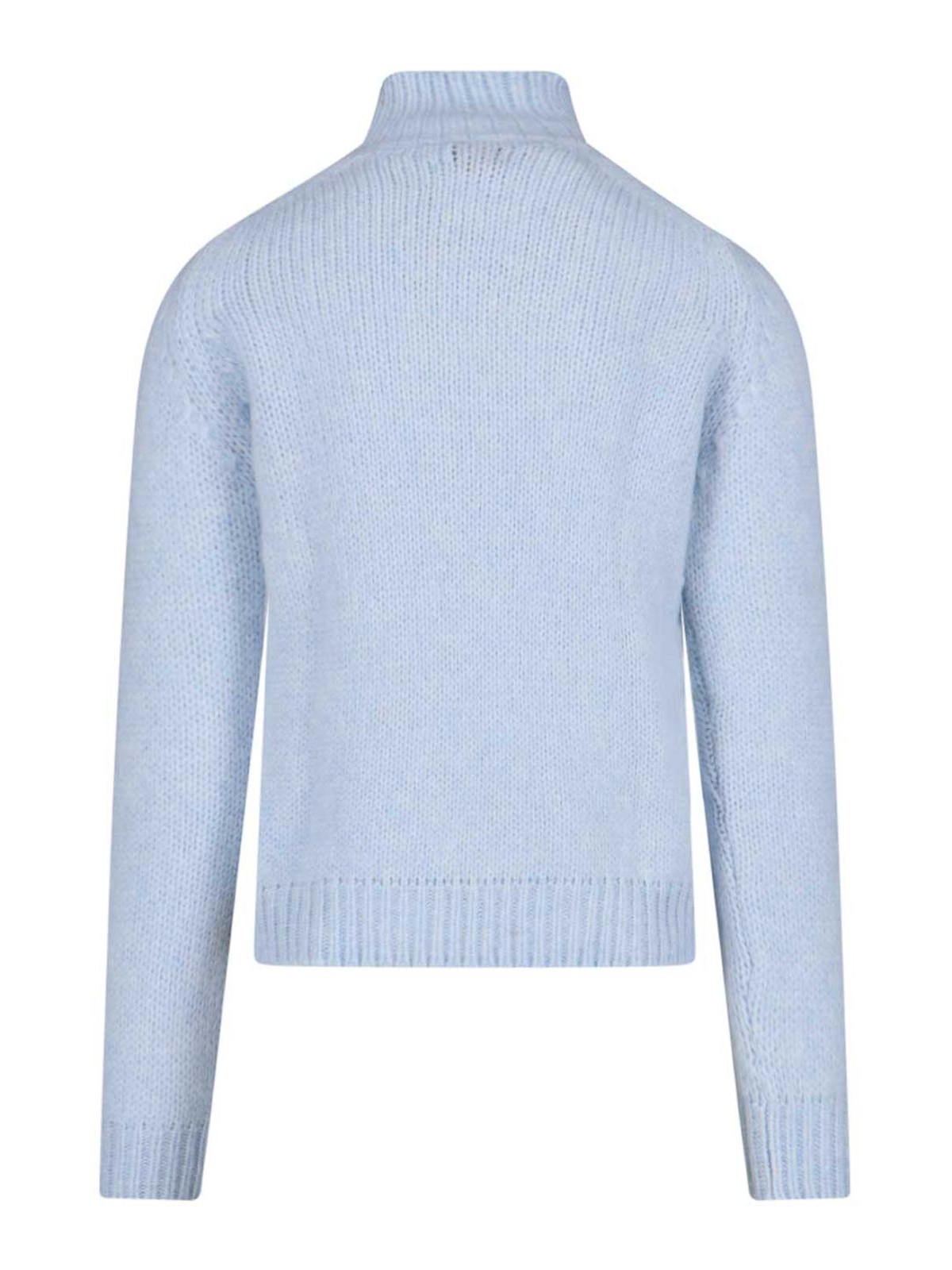 Shop K-way High Neck Sweater In Blue