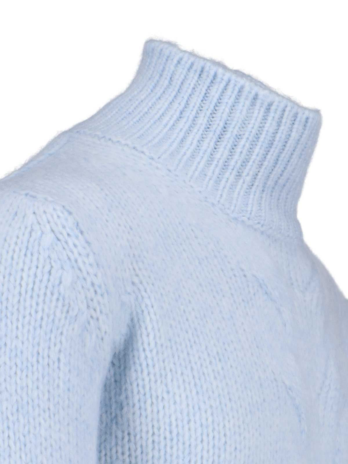 Shop K-way High Neck Sweater In Blue