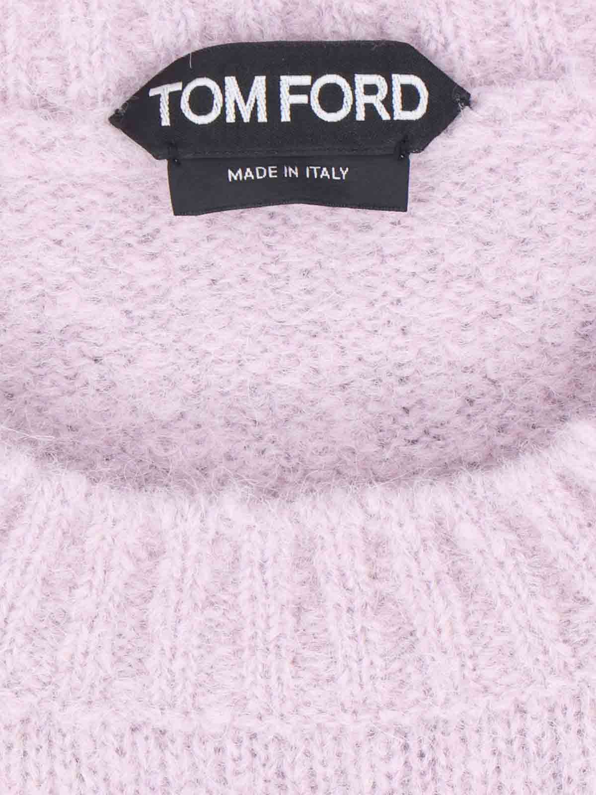 Shop Tom Ford Crewneck In Nude & Neutrals