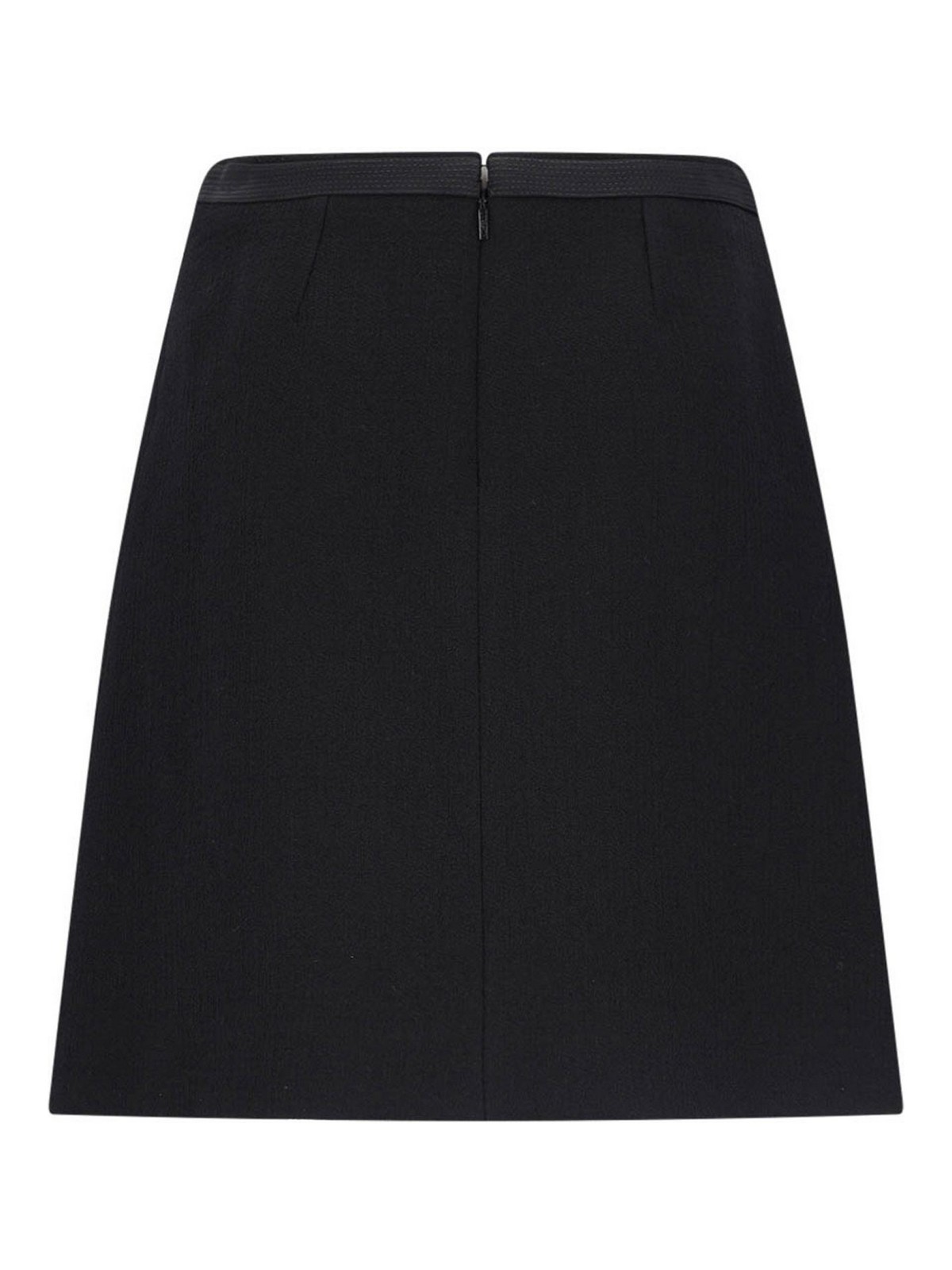 Shop Versace Mini Flared Skirt In Black