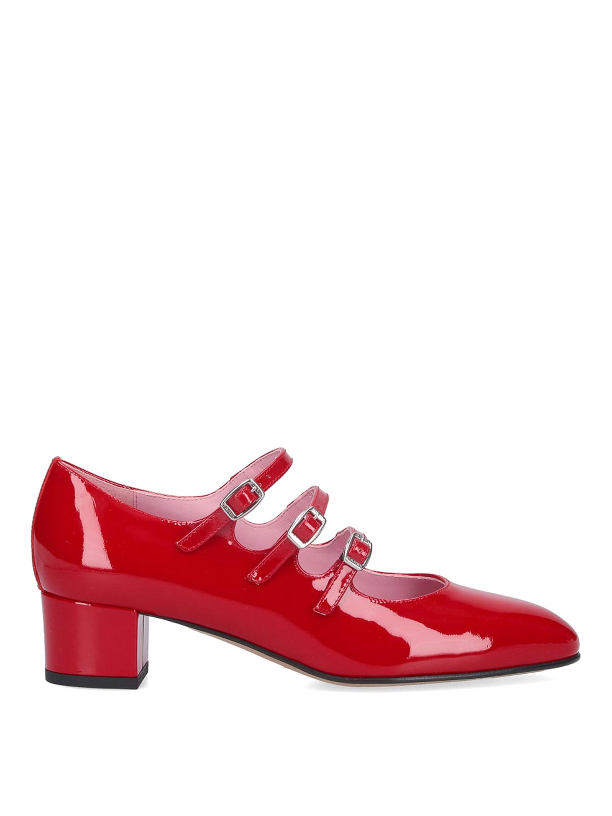 Shop Carel Paris Mary Jane Ballet Flats In Red