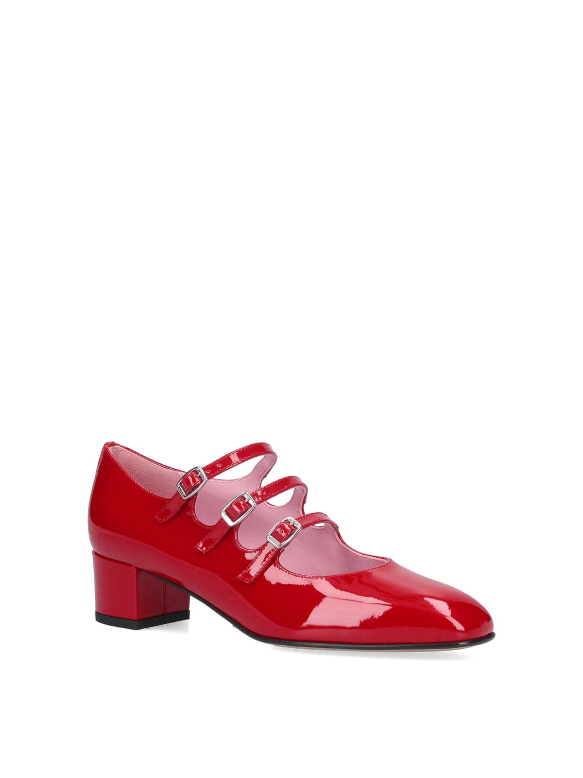 Shop Carel Paris Mary Jane Ballet Flats In Red