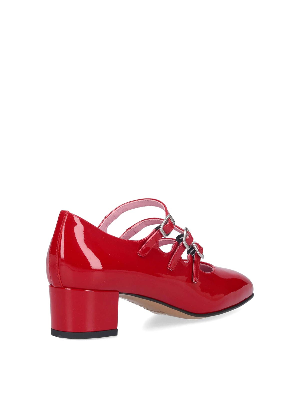 Shop Carel Paris Mary Jane Ballet Flats In Red