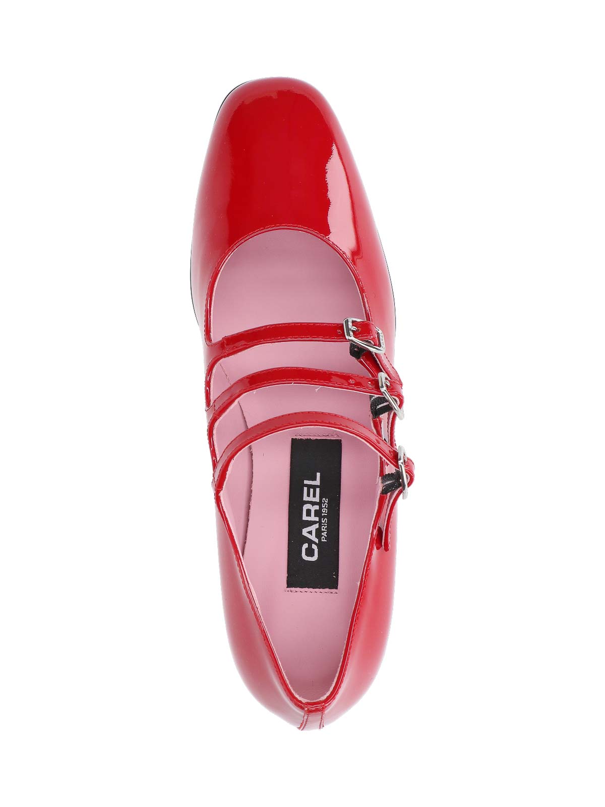 Shop Carel Paris Mary Jane Ballet Flats In Red