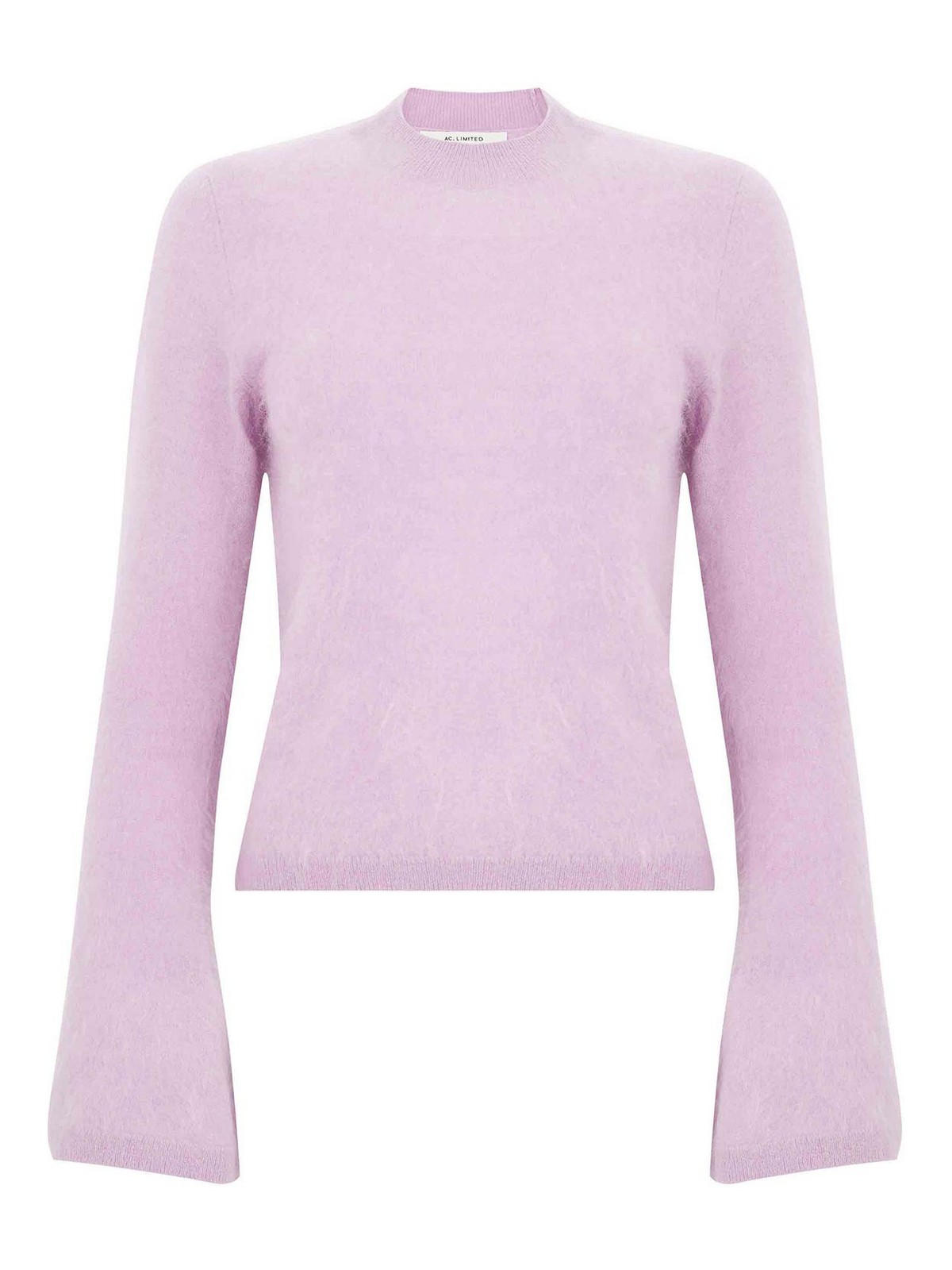 Shop Absolut Cashmere Lilac Cashmere Sweater With Wide Sleeves In Nude & Neutrals