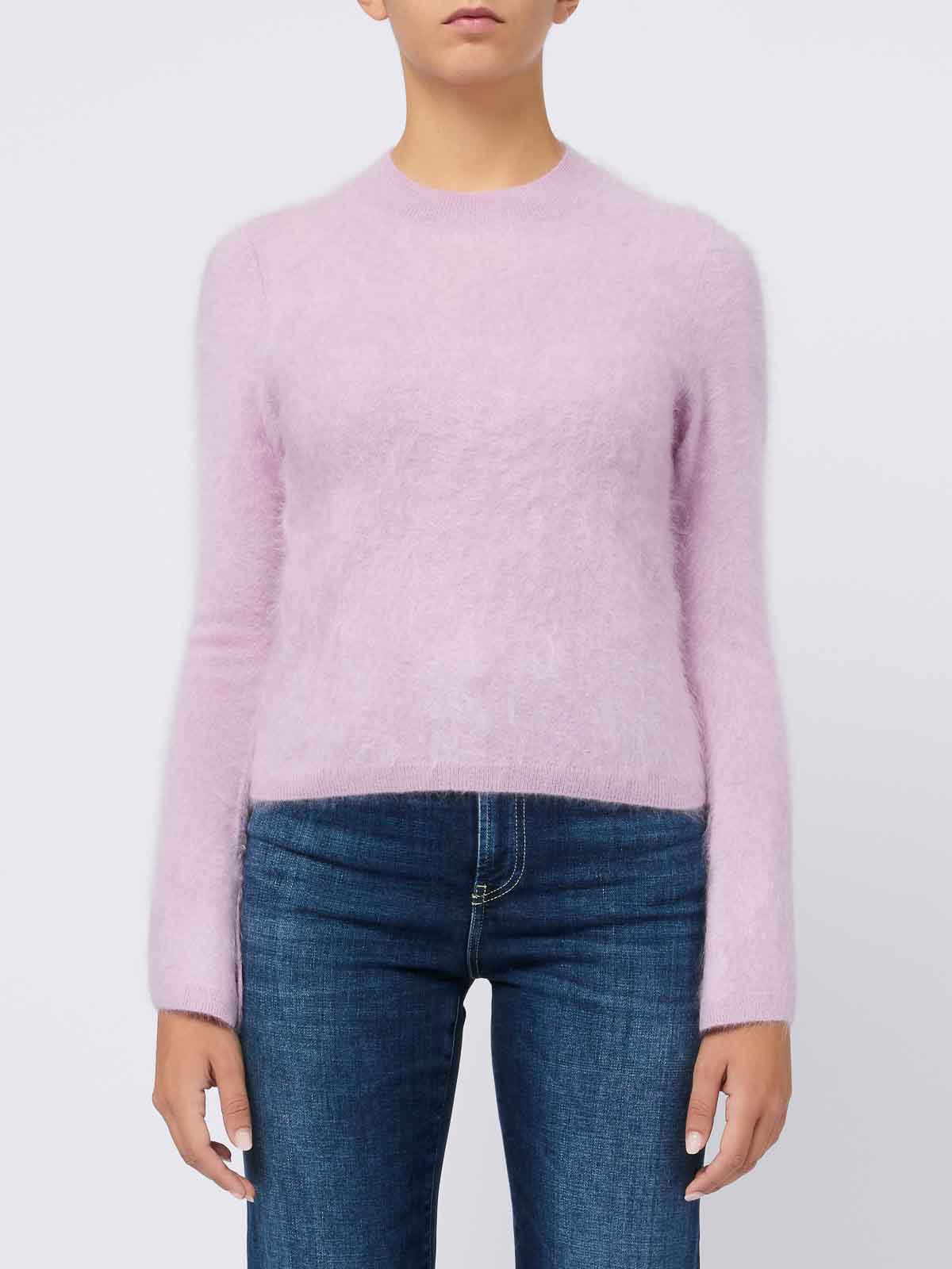 Shop Absolut Cashmere Lilac Cashmere Sweater With Wide Sleeves In Nude & Neutrals