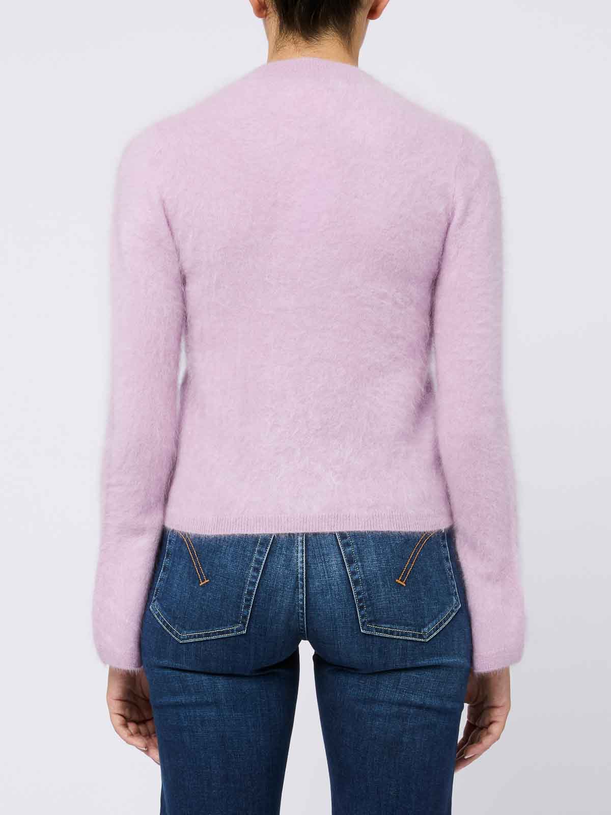 Shop Absolut Cashmere Lilac Cashmere Sweater With Wide Sleeves In Nude & Neutrals