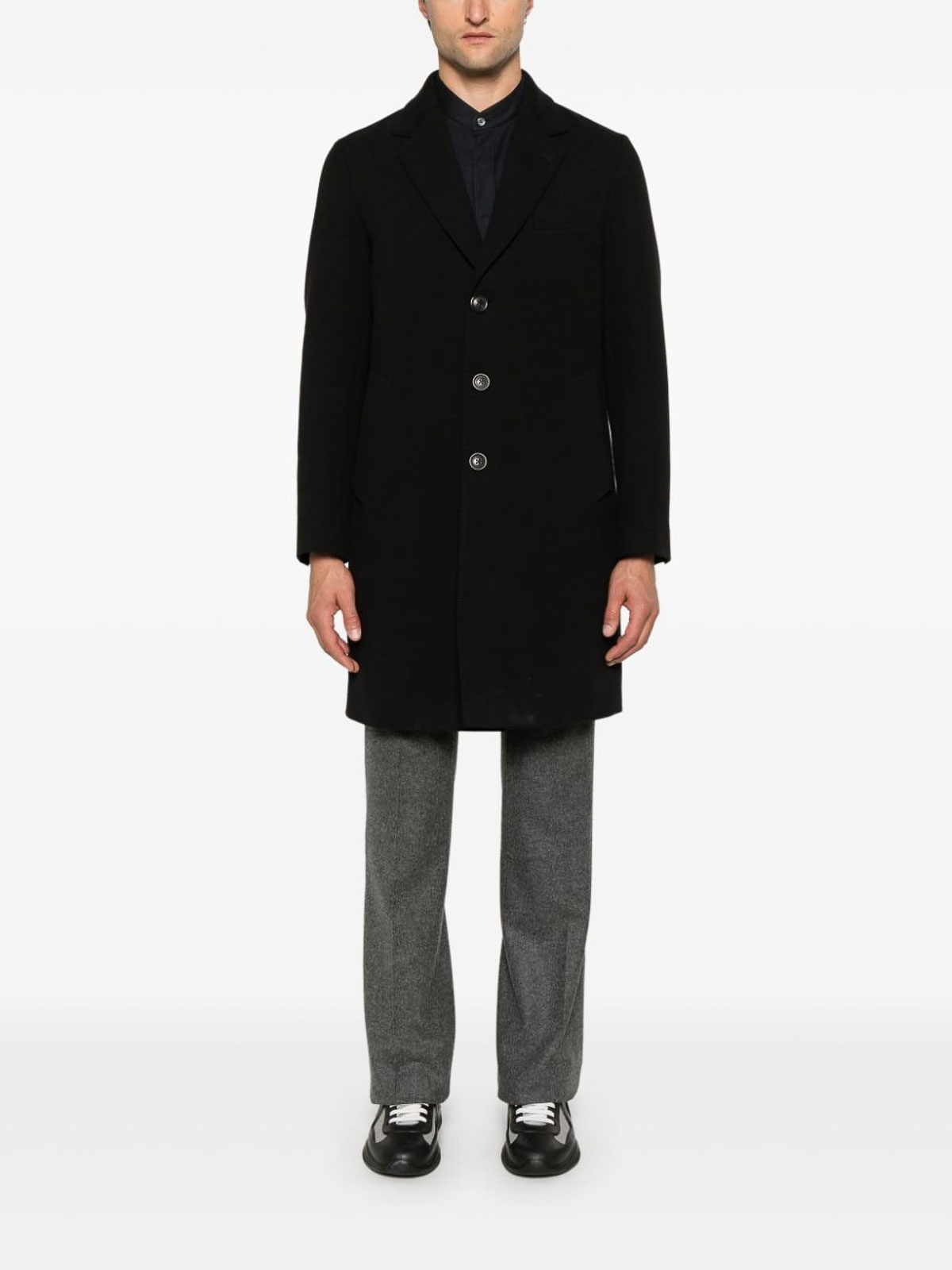 Shop Circolo 1901 Coat In Black