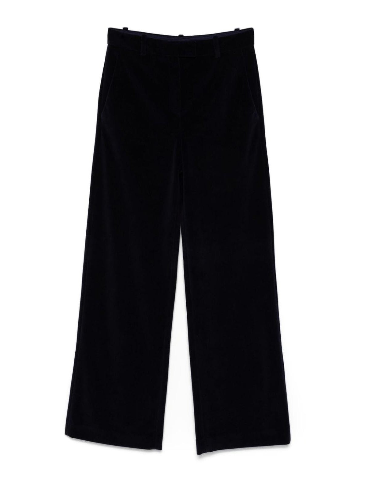 Shop Circolo 1901 Cotton Pants With A Velvety Effect In Blue