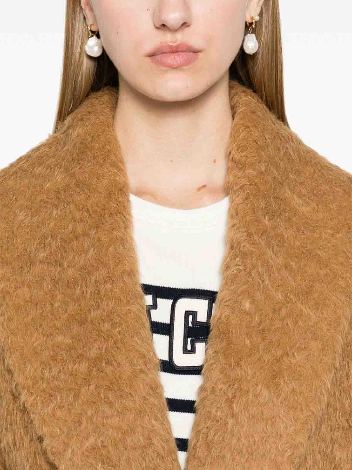 Shop Golden Goose Coat In Brown