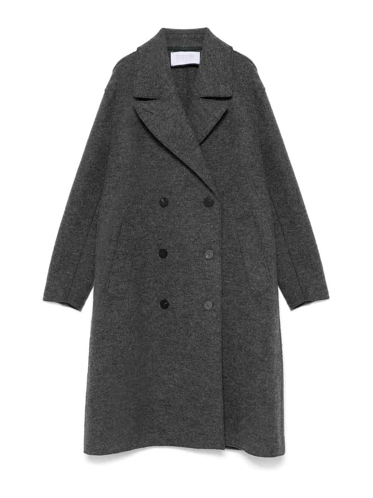 Shop Harris Wharf London Coat In Grey