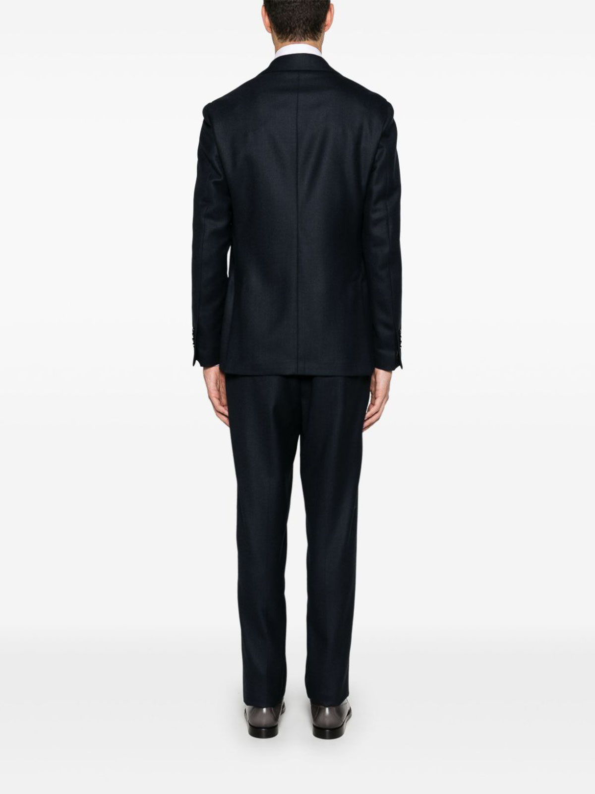 Shop Lardini Single-breasted Suit In Virgin Wool In Blue