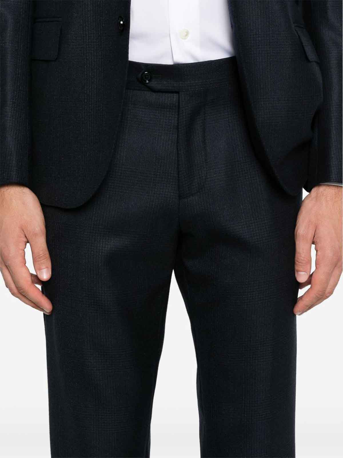 Shop Lardini Single-breasted Suit In Virgin Wool In Blue