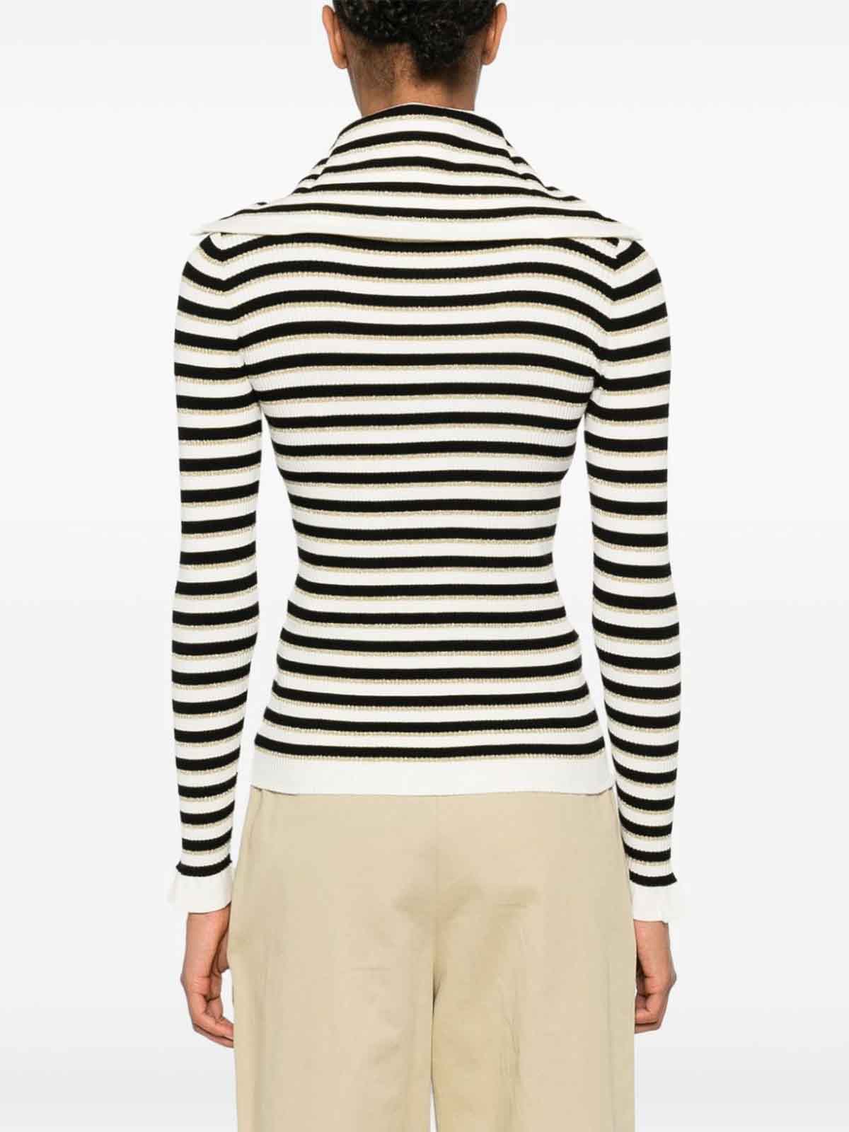 Shop Liu •jo Zipped Cardigan In Multicolour